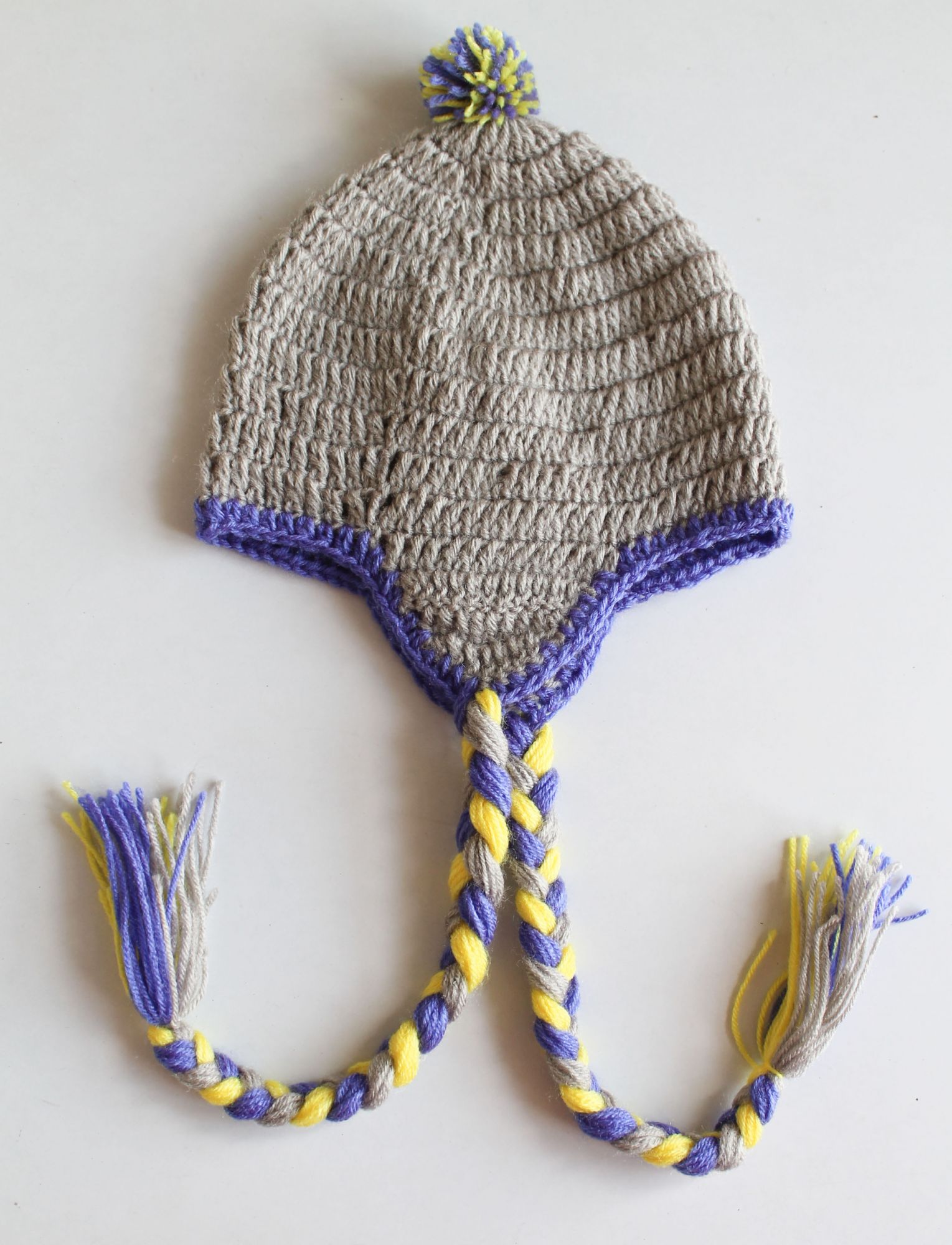Woonie Handmade Braided Cap - Grey