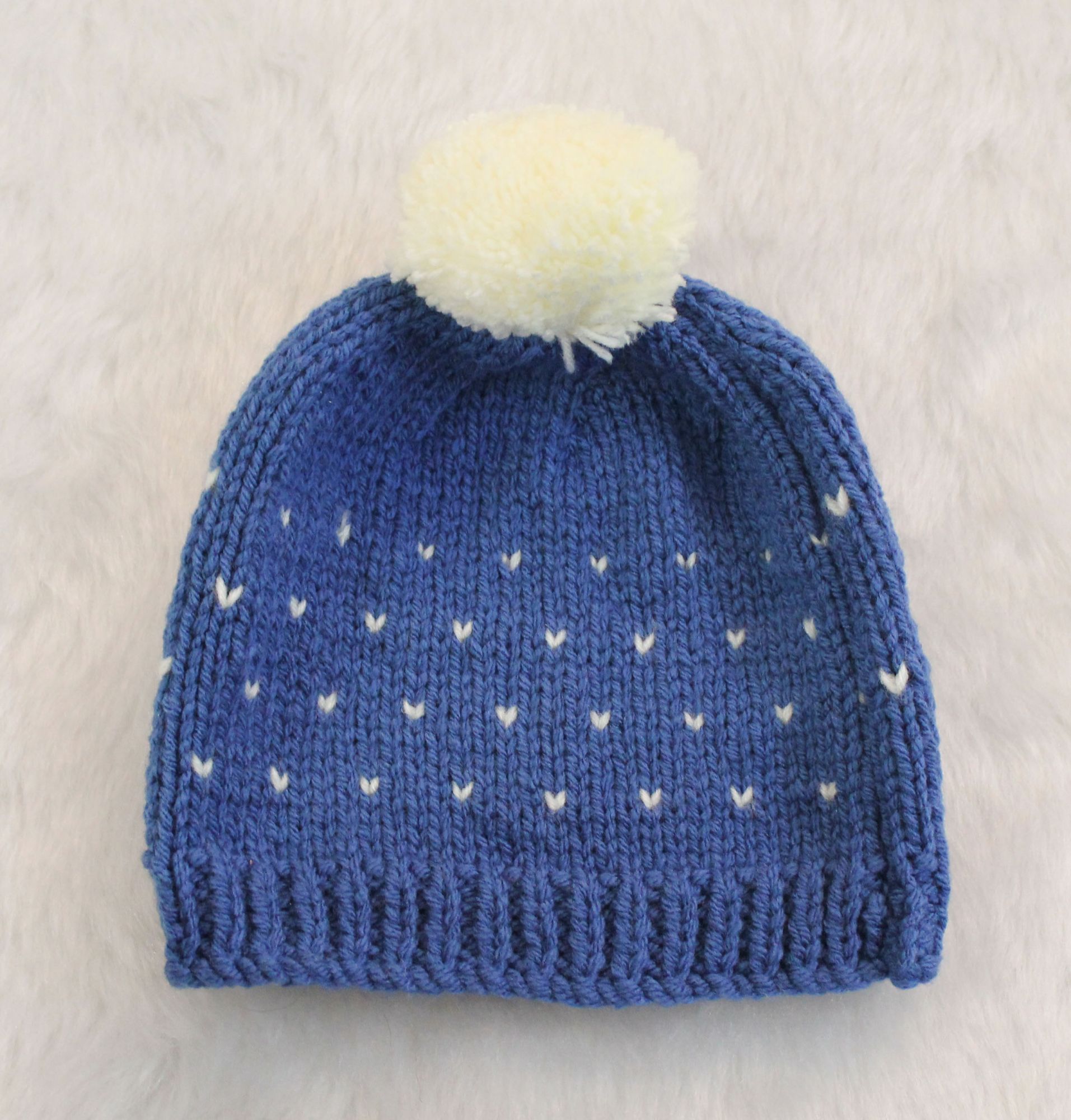Woonie Handmade Embroidered Cap-Blue