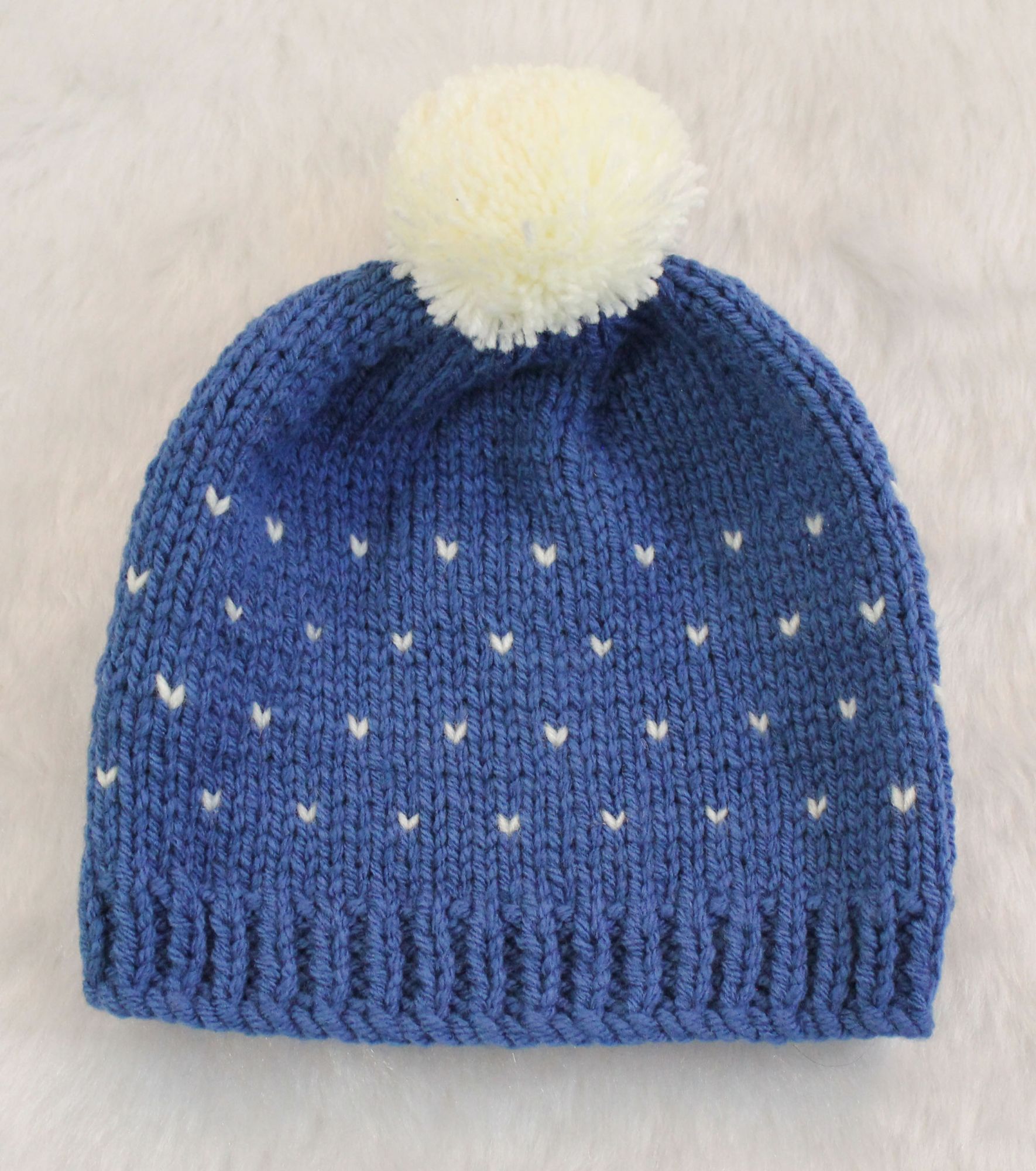 Woonie Handmade Embroidered Cap-Blue
