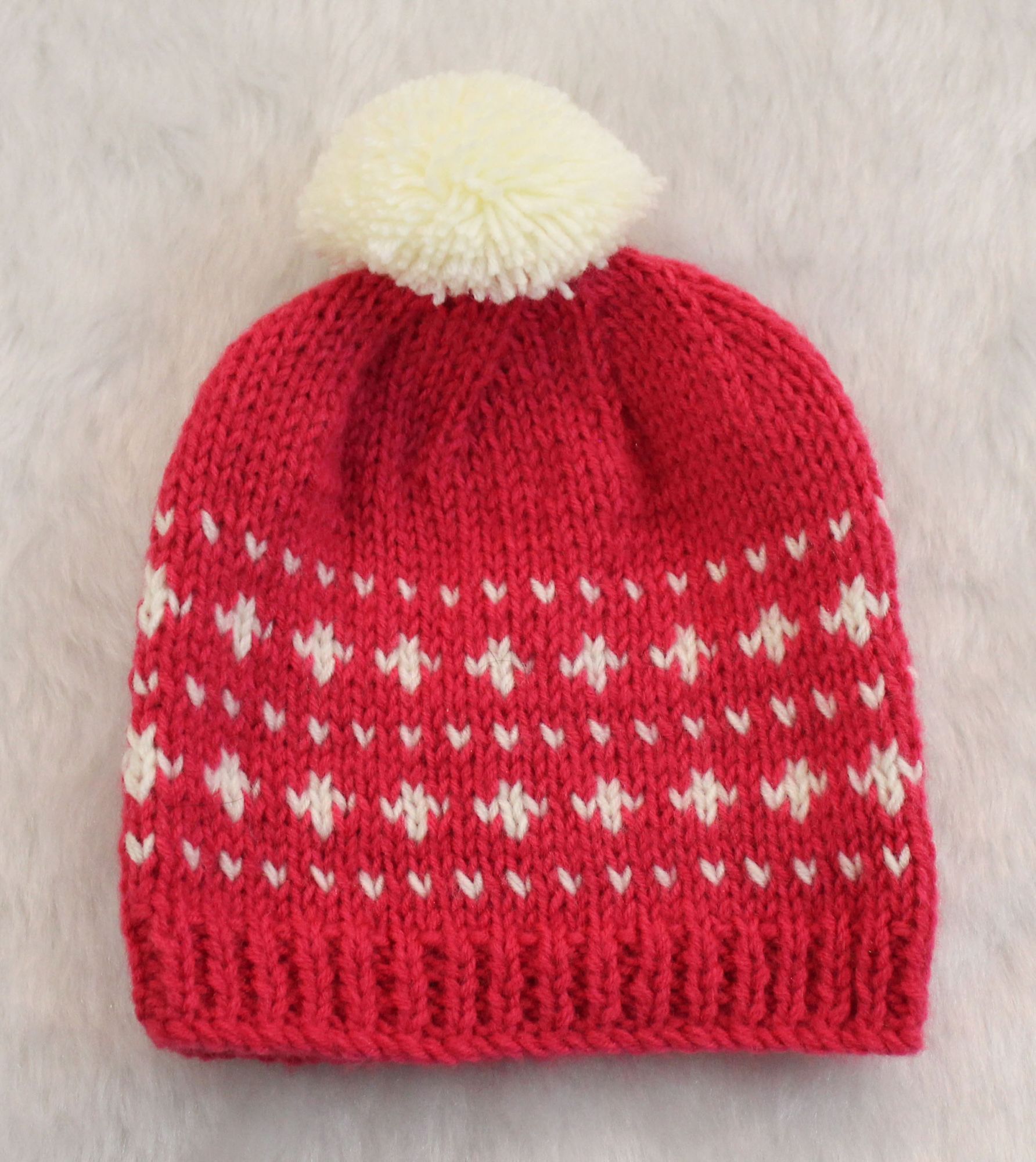 Woonie Handmade Embroidery Cap-Pink