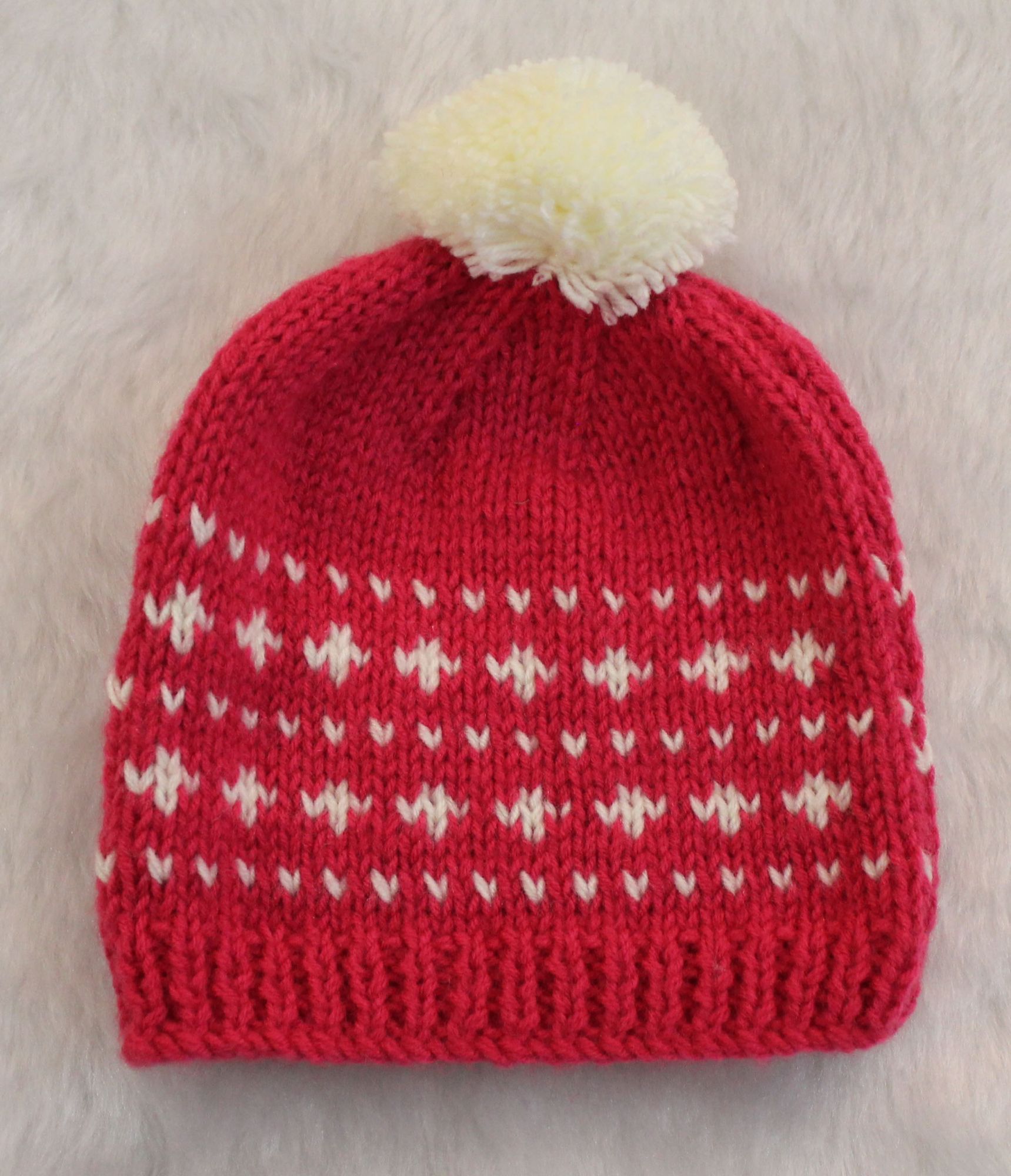 Woonie Handmade Embroidery Cap-Pink