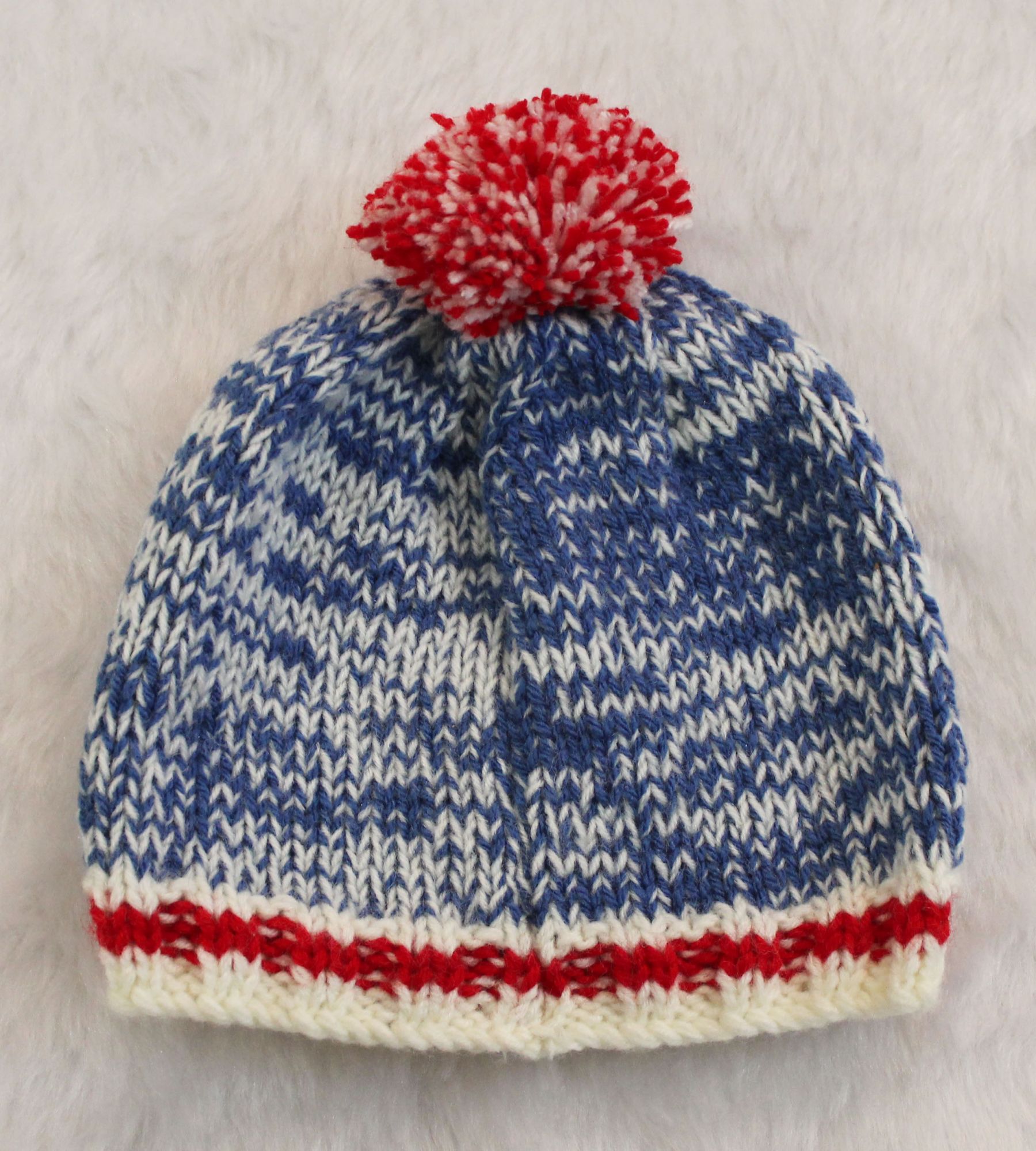 Woonie Handmade Shaded Cap-Blue