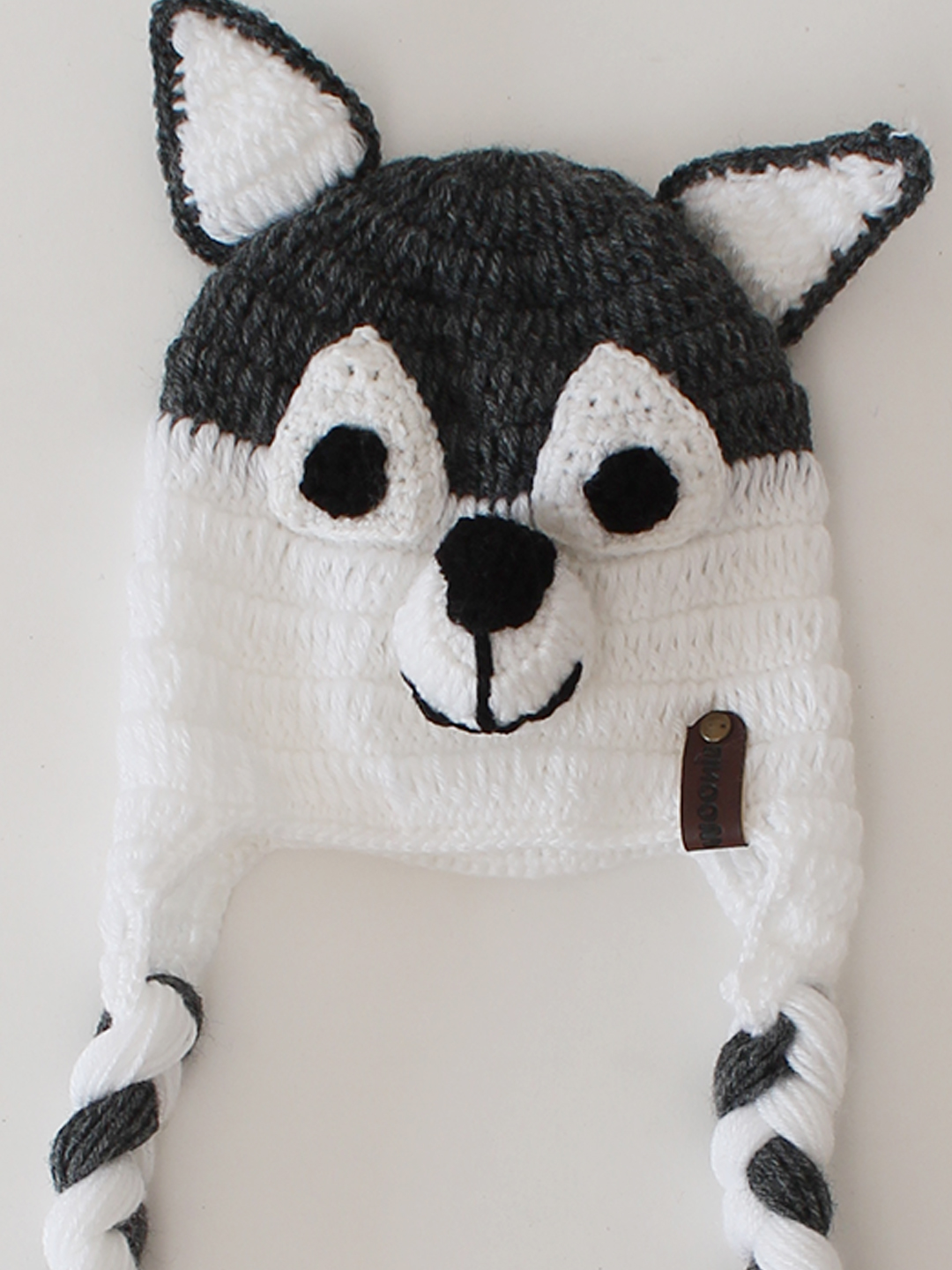 Woonie Handmade Dog Cap - White