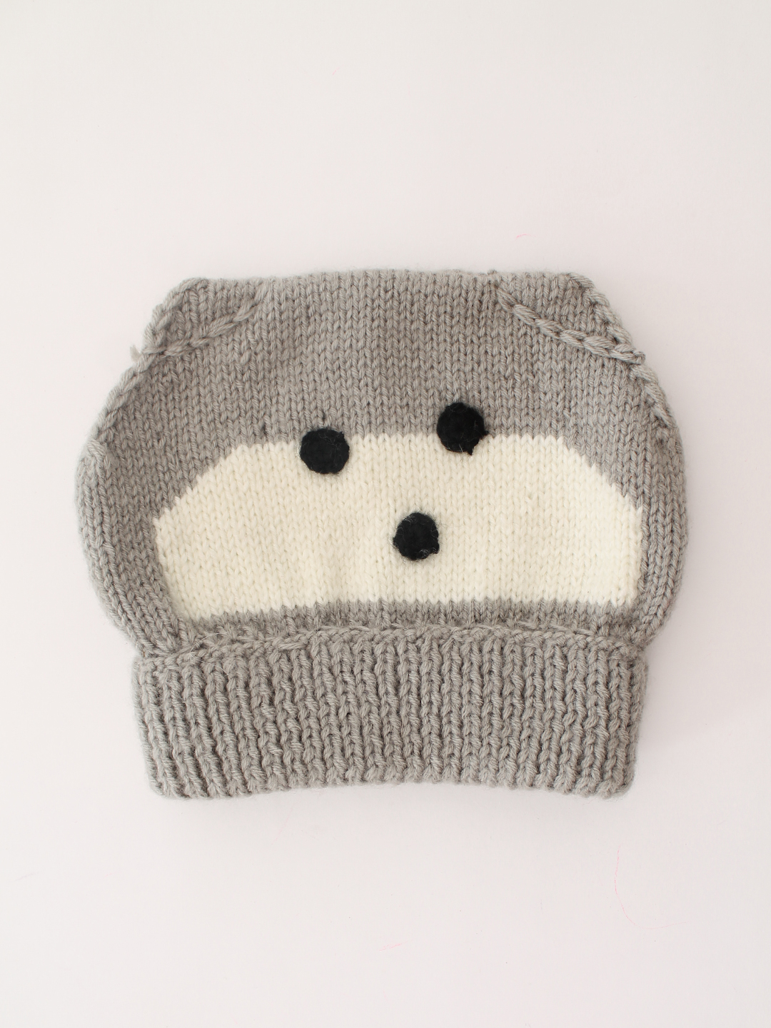 Woonie Handmade Bear Cap - Grey