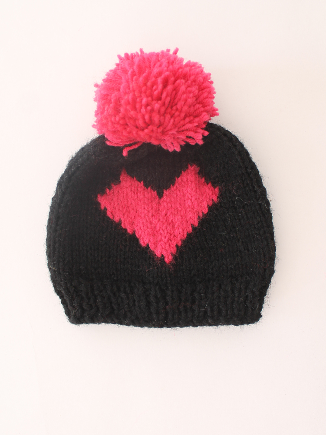 Woonie Handmade Heart Cap - Black