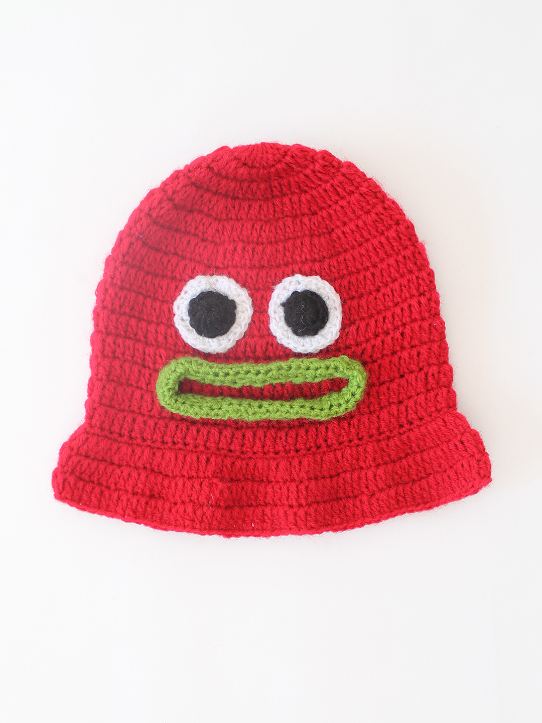 Woonie Crochet Devil Cap - Red