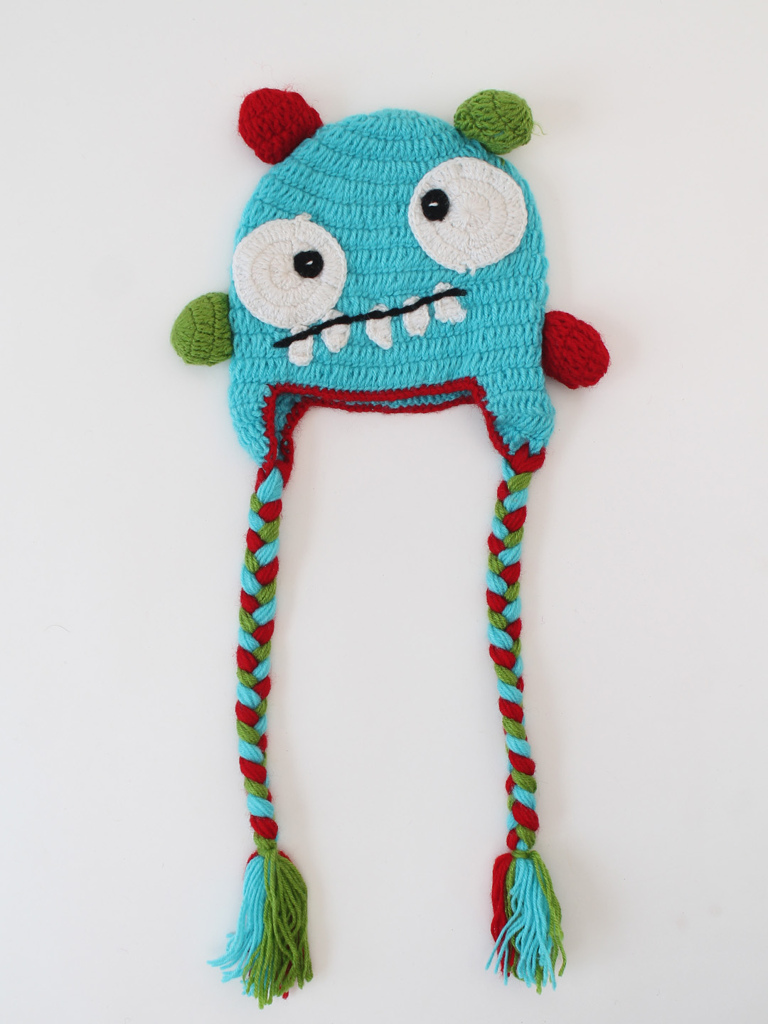 Crochet Handmade Devil Cap - Blue
