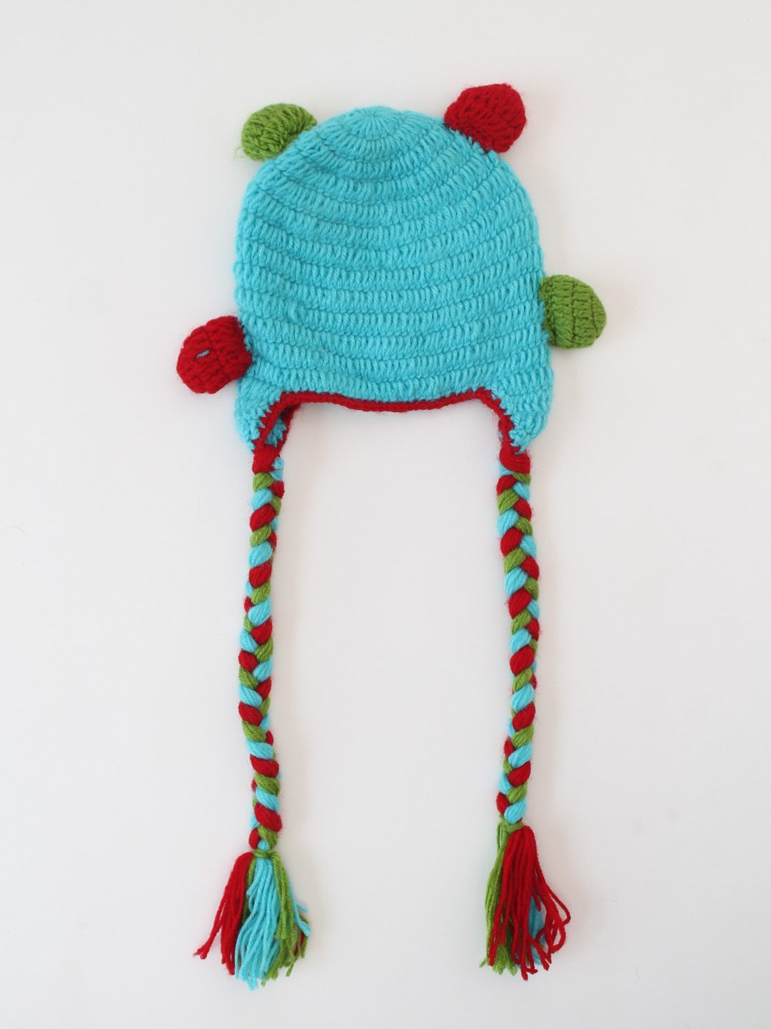 Crochet Handmade Devil Cap - Blue
