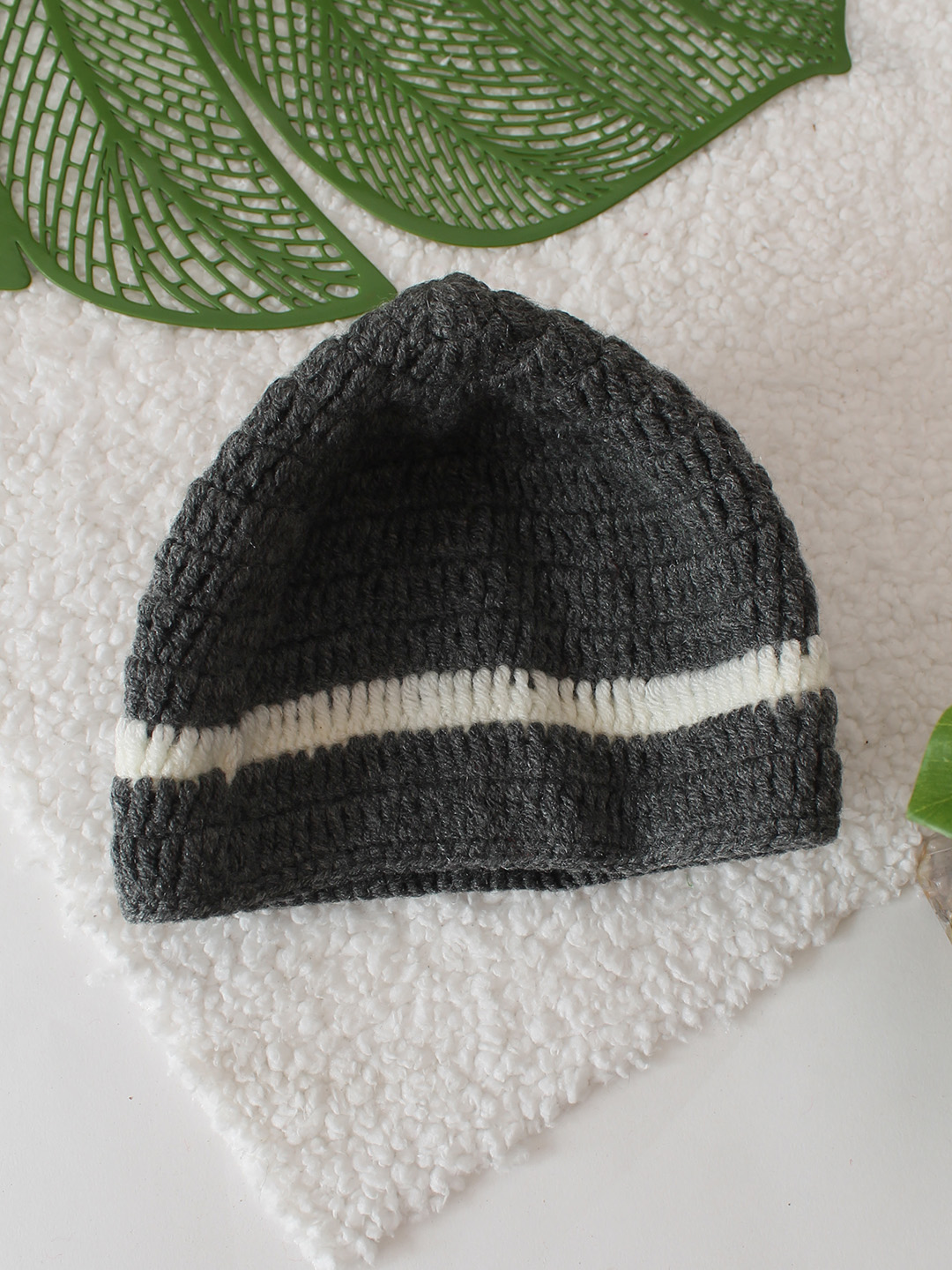 Crochet Handmade Cap - Grey