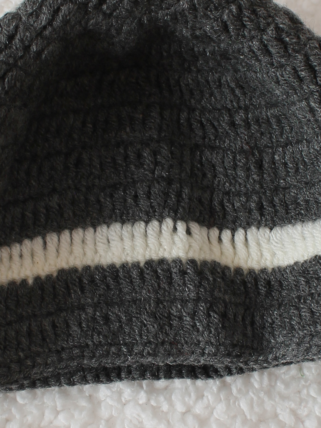 Crochet Handmade Cap - Grey
