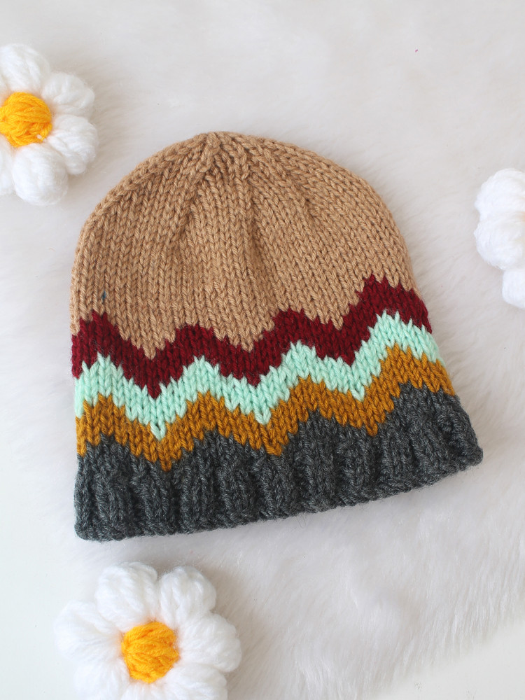 Image of Woonie Textured Handknitted Cap - Multicolor