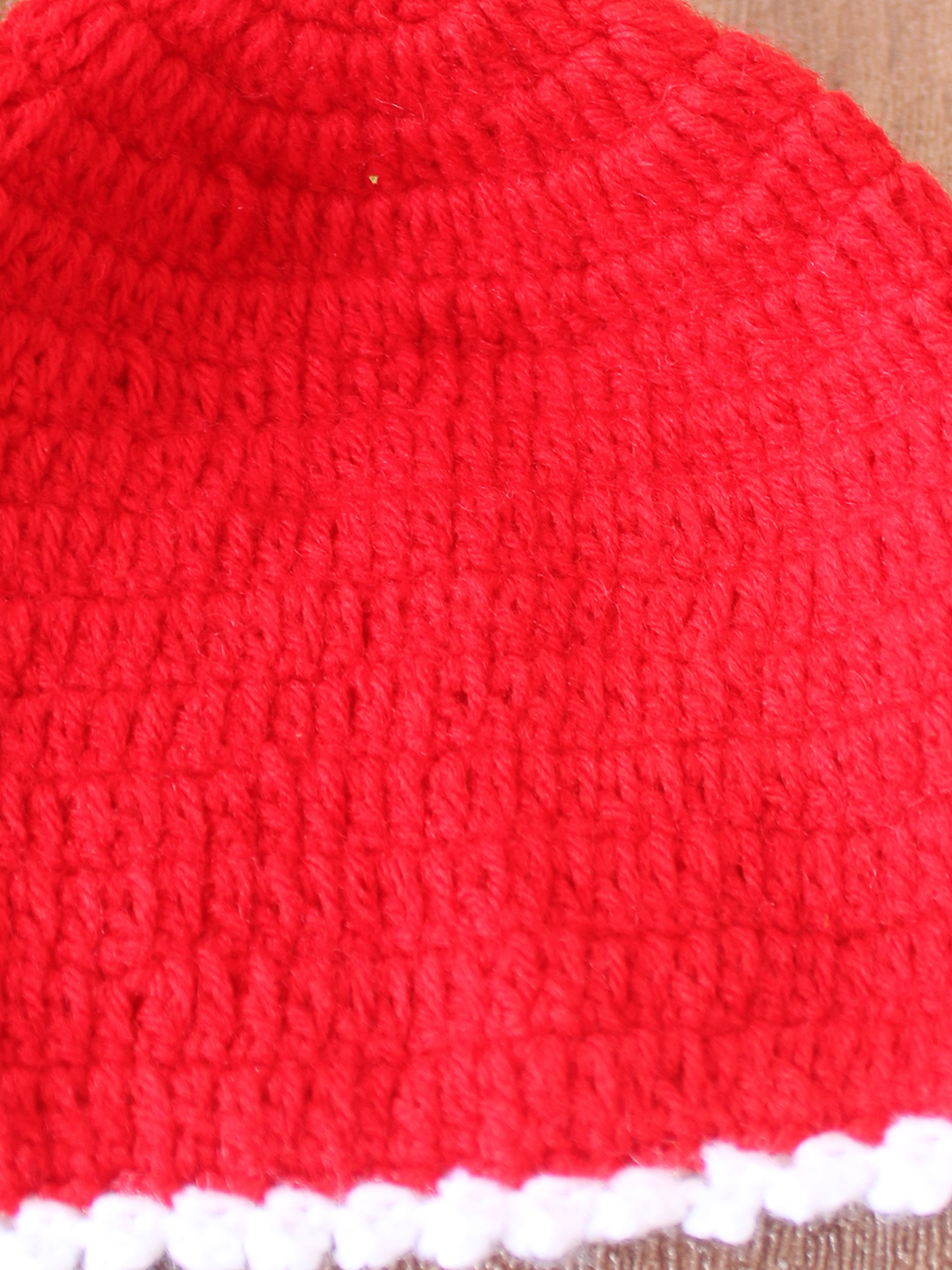 Woonie Crochet Self Design Cap - Red