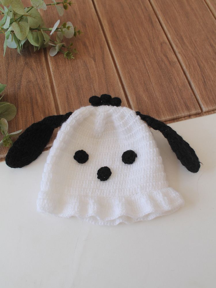Image of Woonie Crochet Pachacco Detailed Cap - White