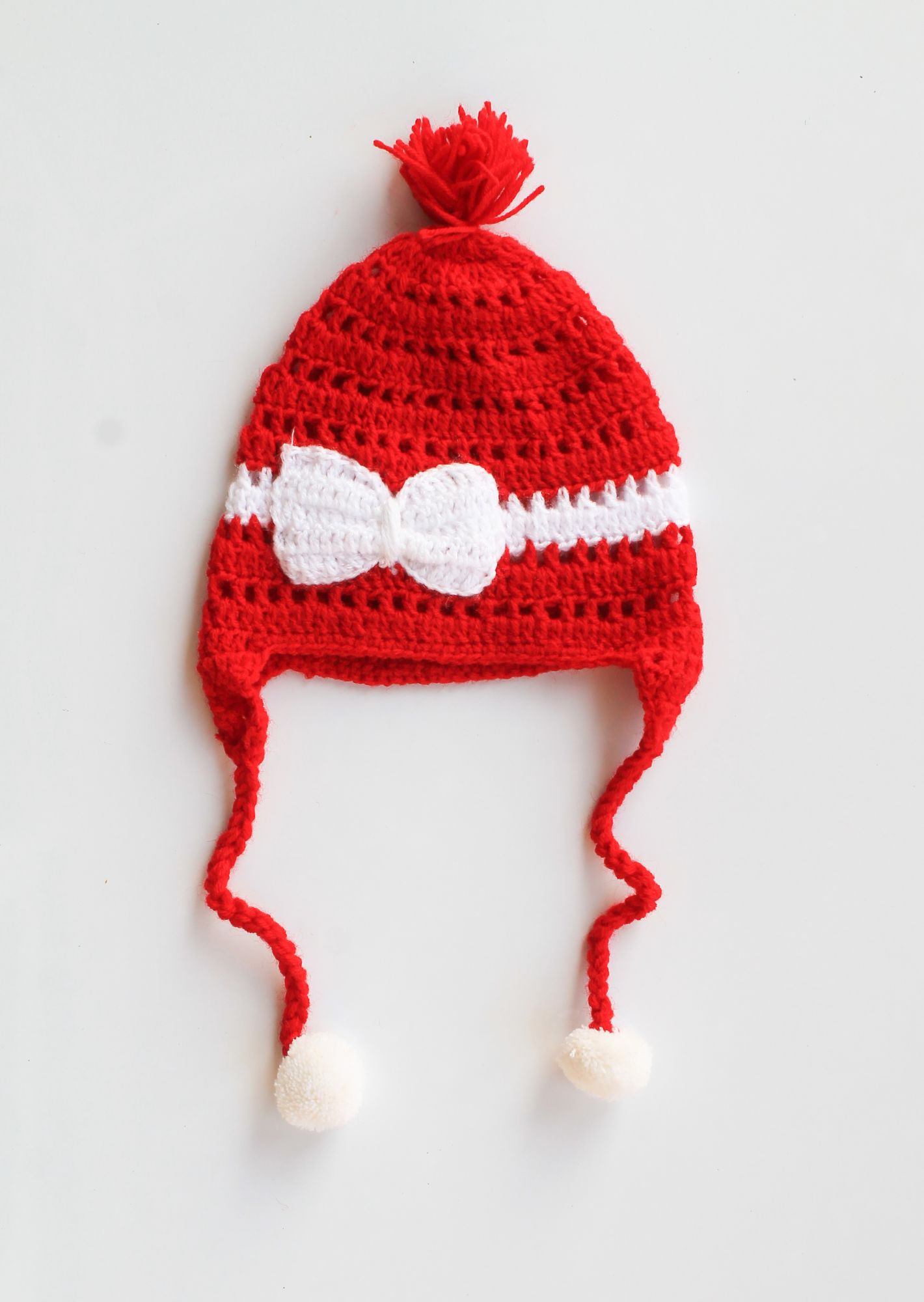 Bow Beanie Cap for Infants