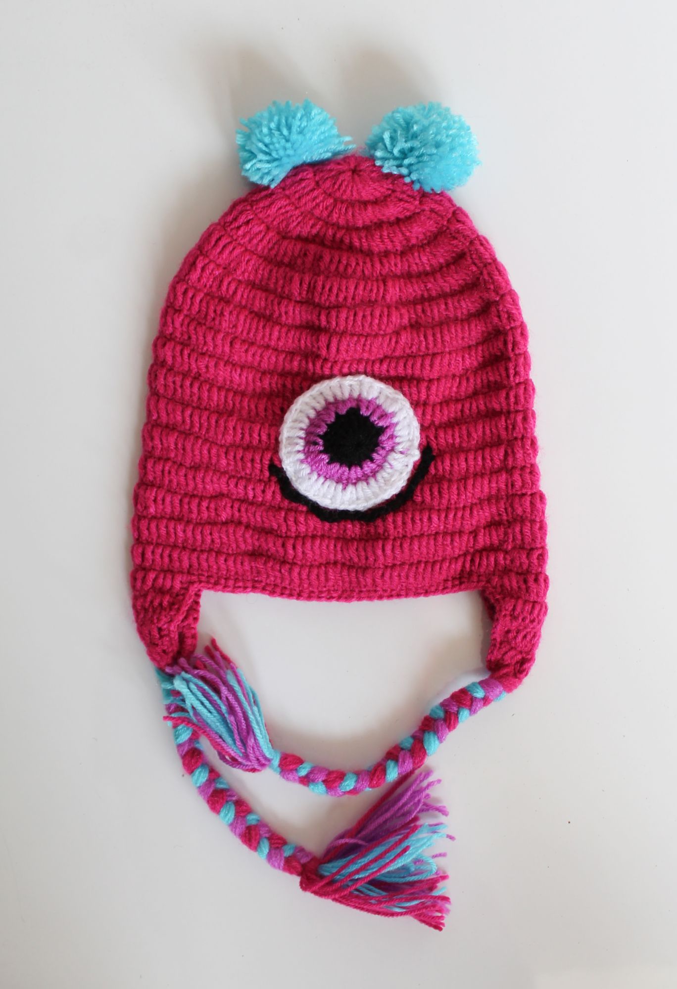 Woonie Handmade Pink Devil Cap