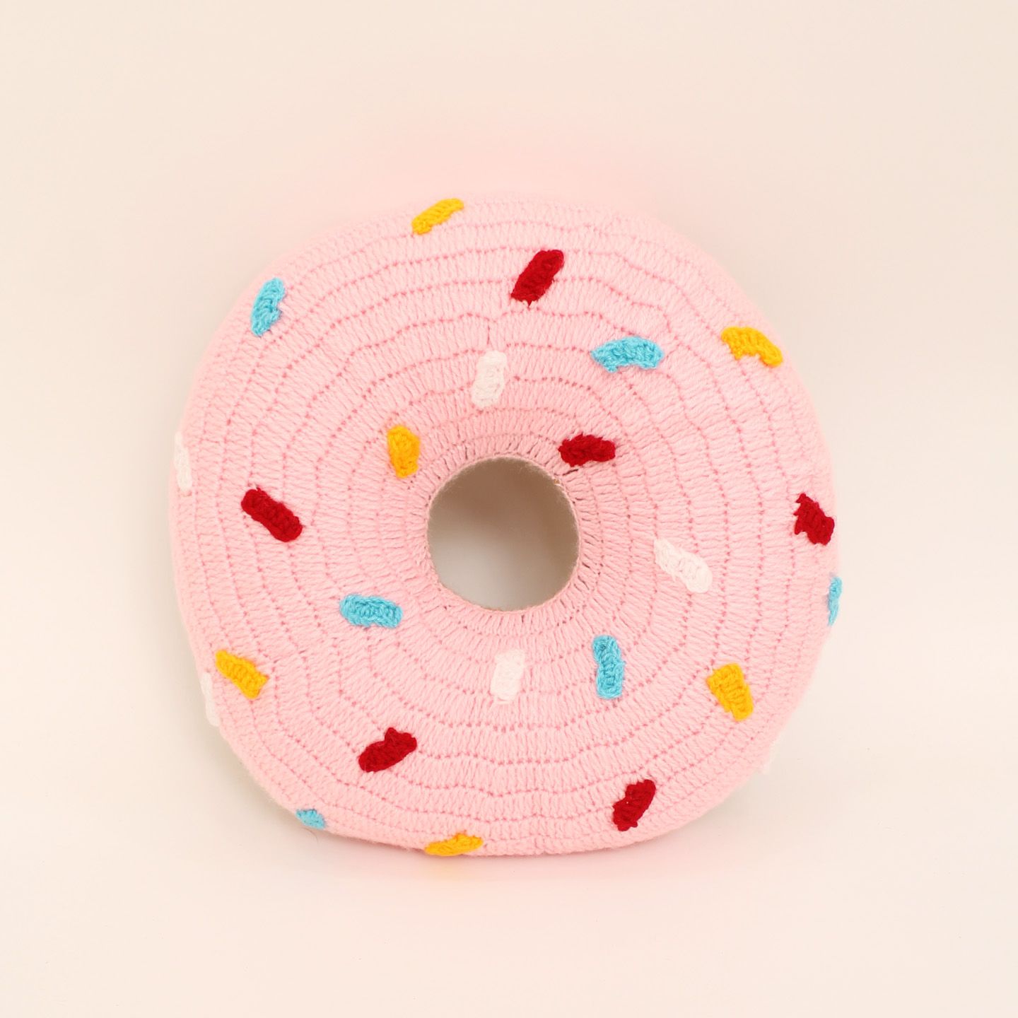 Woonie Handmade Donut Cuddle Cushion - Pink