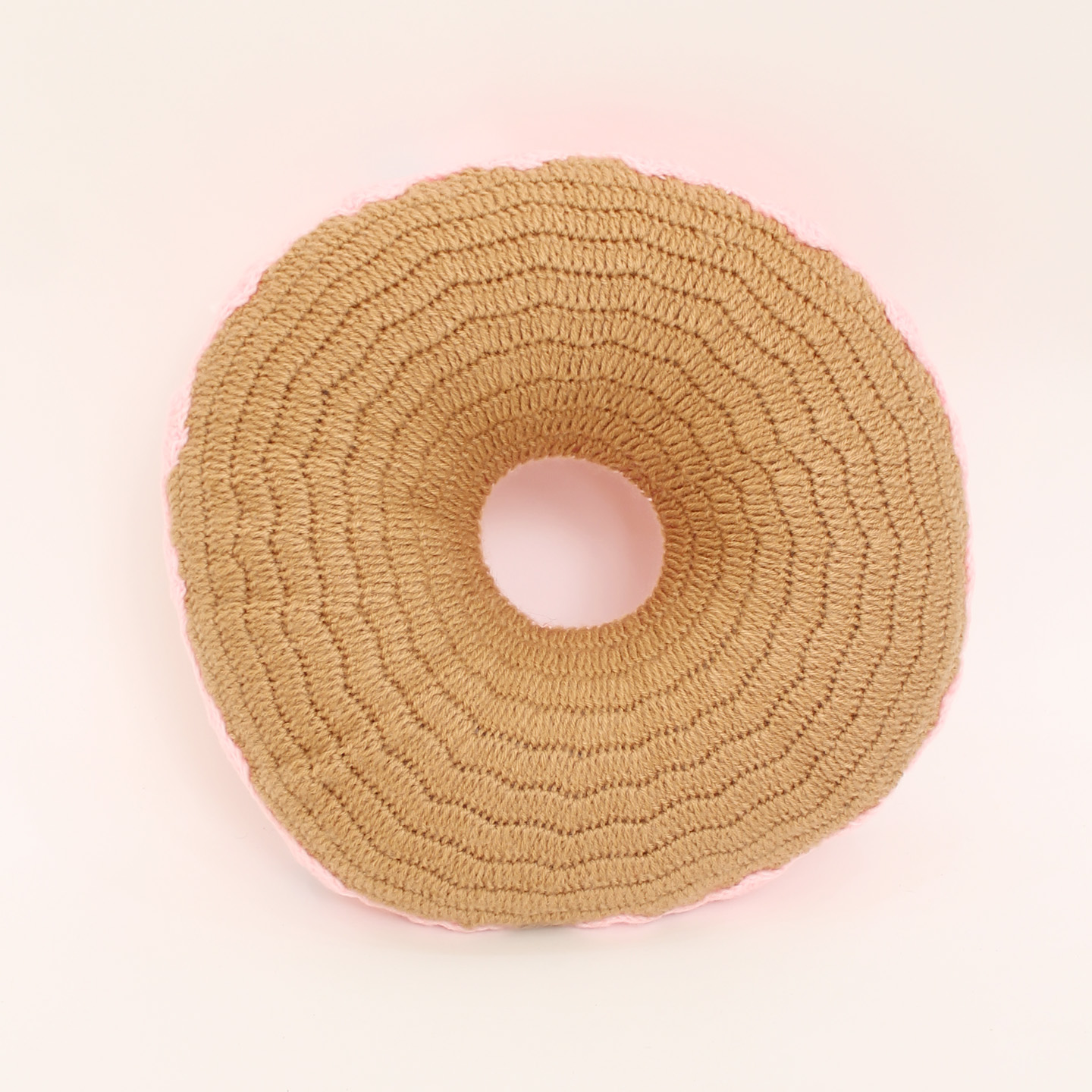 Woonie Handmade Donut Cuddle Cushion - Pink