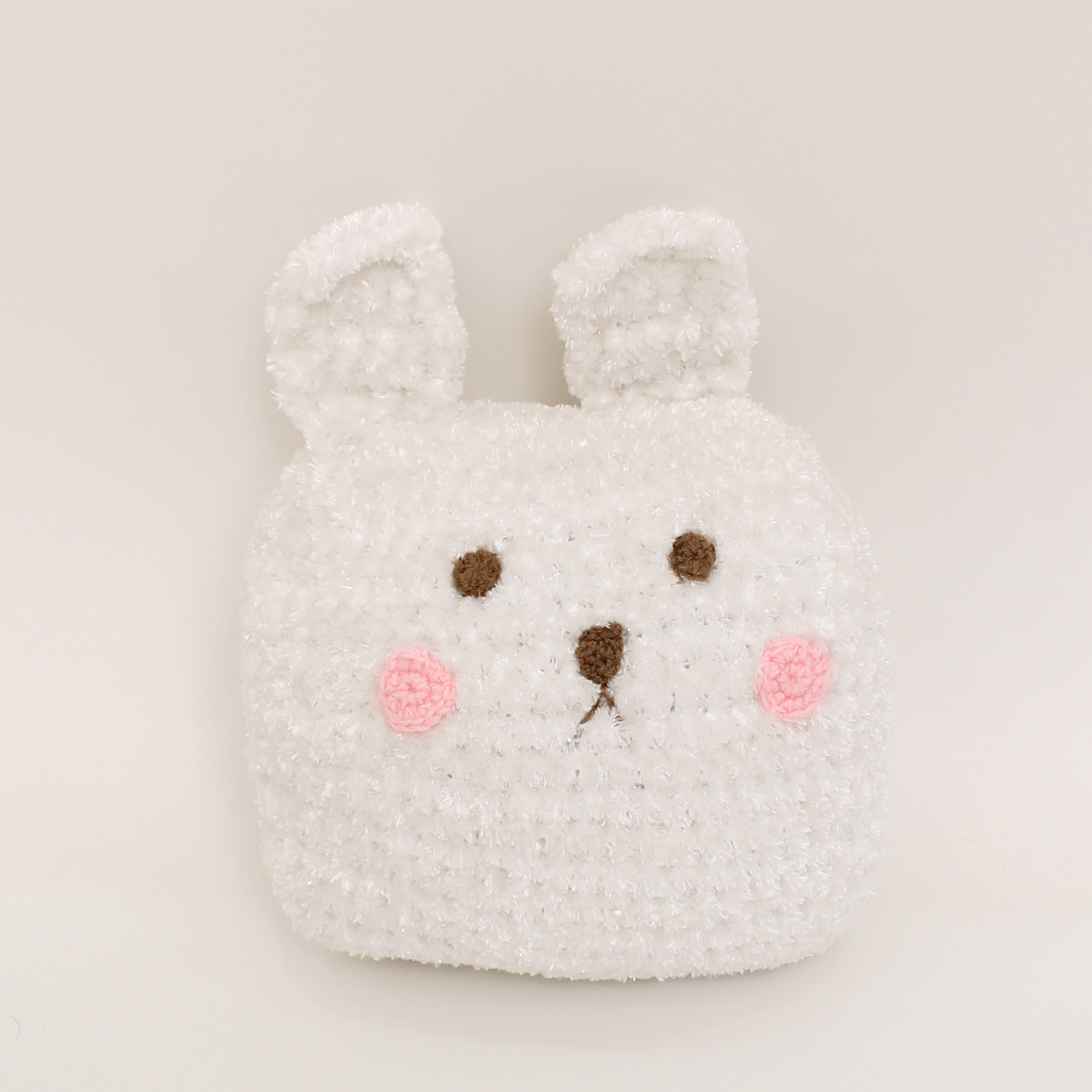 Woonie Handmade Bunny Cuddle Cushion - White