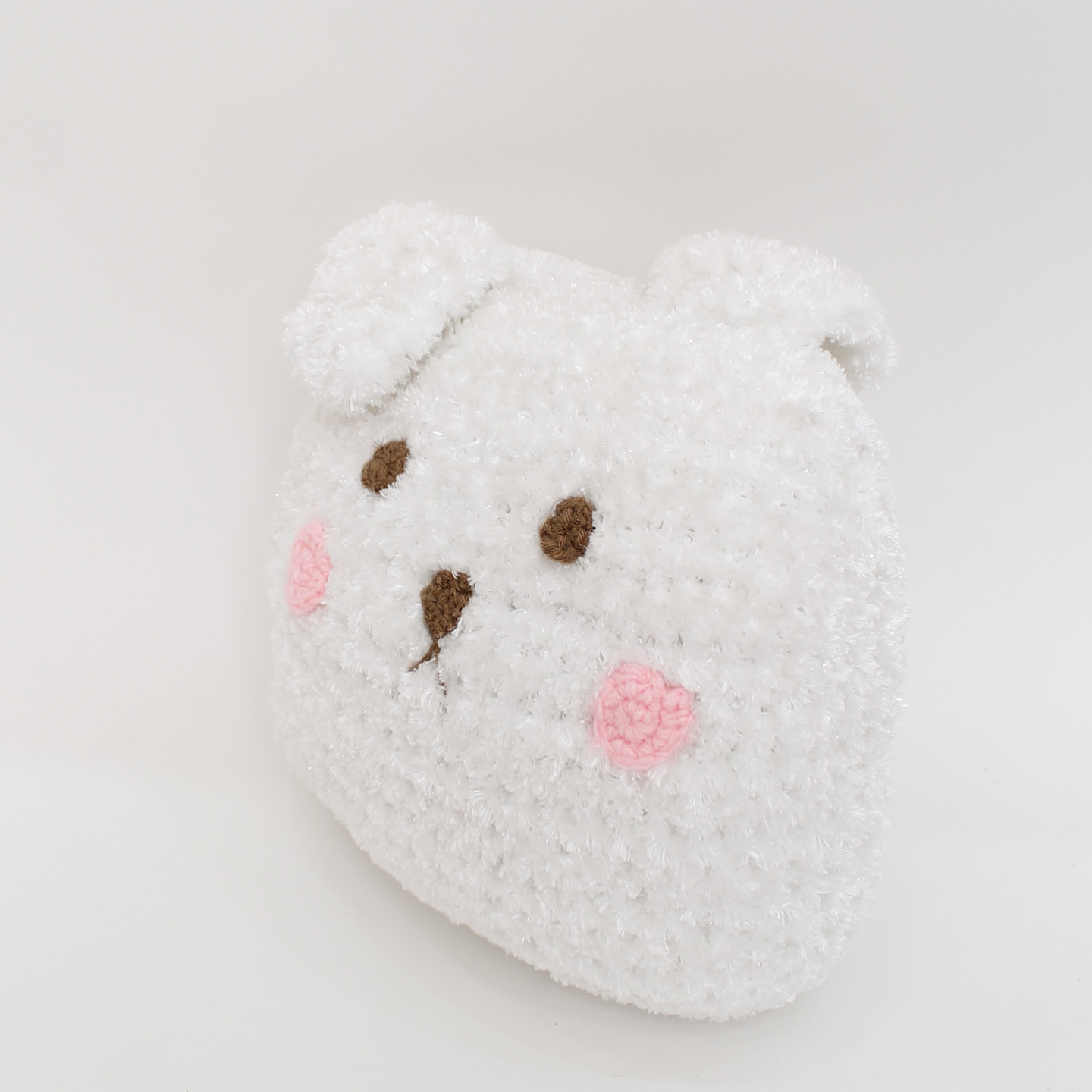 Woonie Handmade Bunny Cuddle Cushion - White