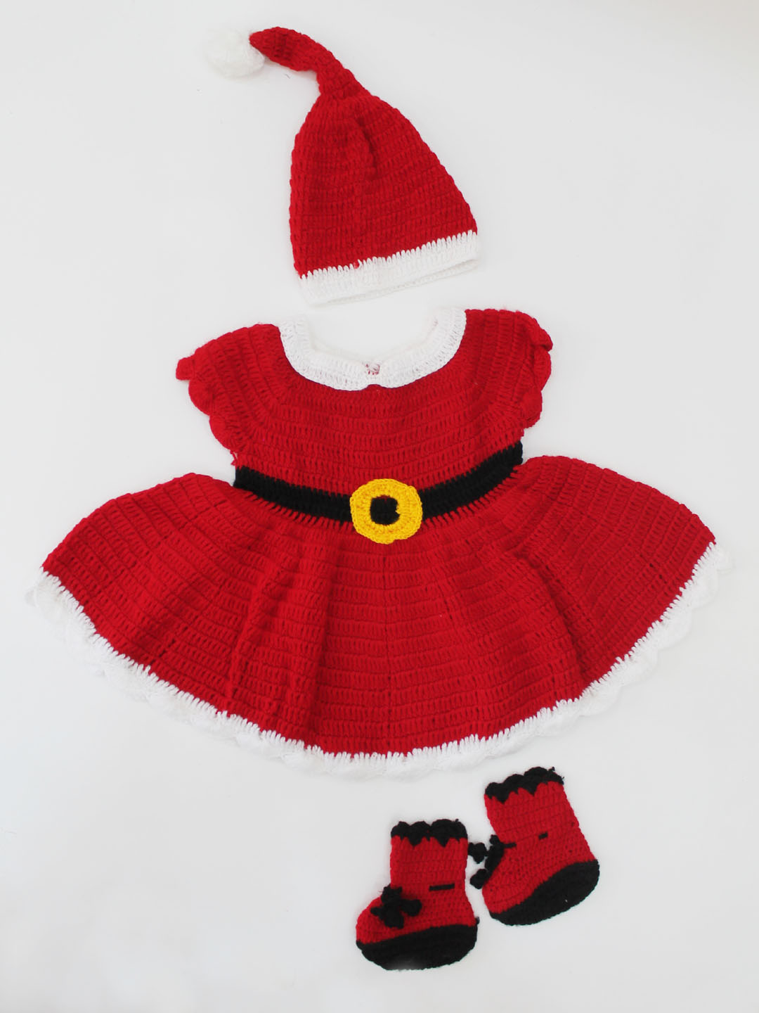 Red X-mas Dress with Cap