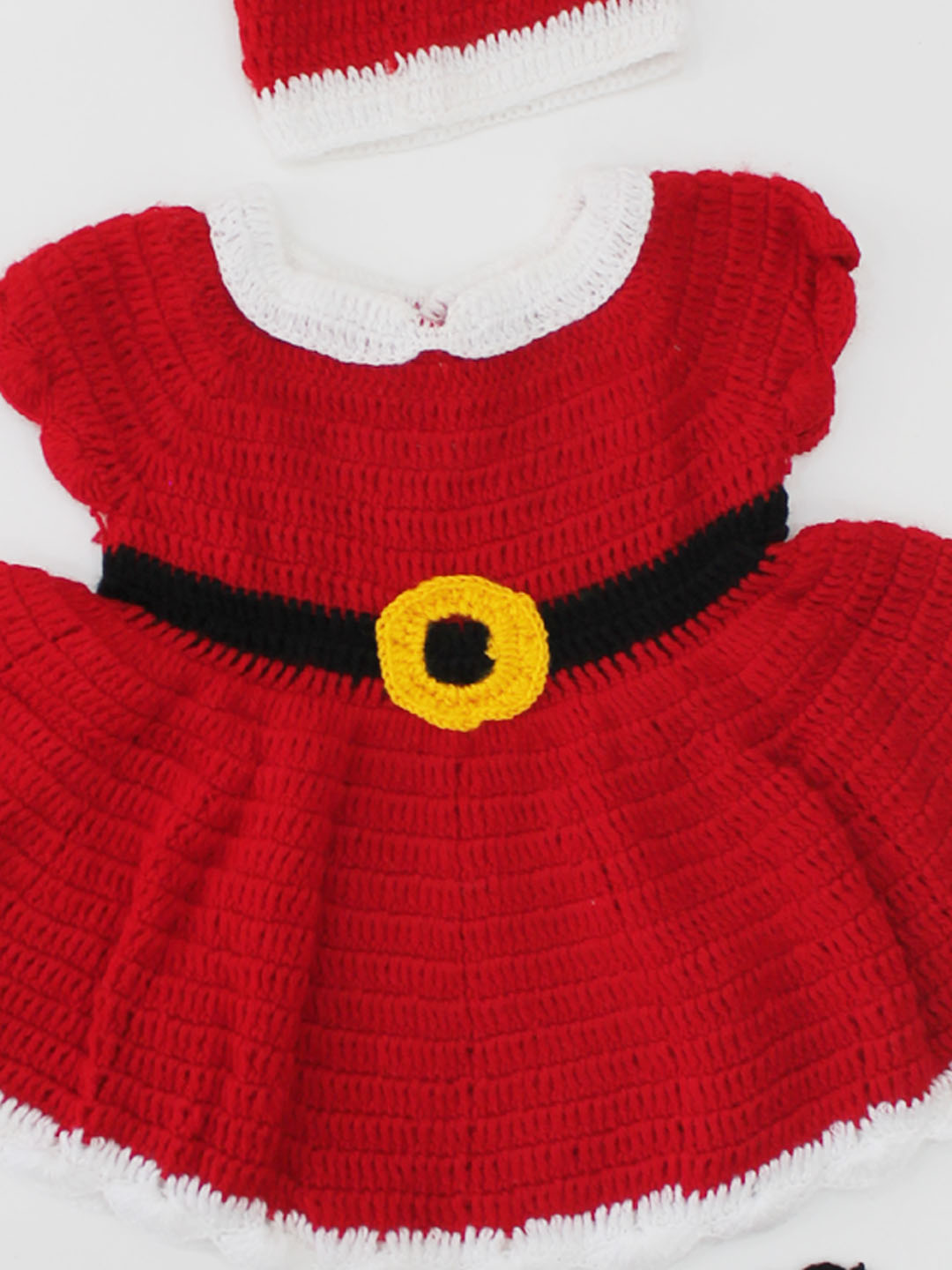 Red X-mas Dress with Cap
