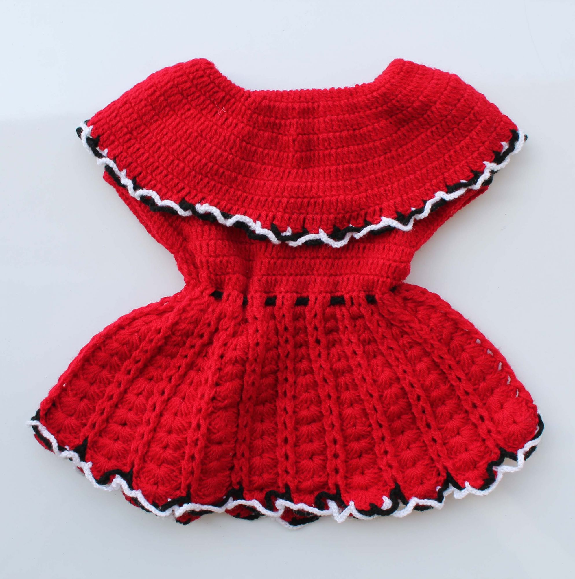 Woonie Handmade Woolen Red Frock
