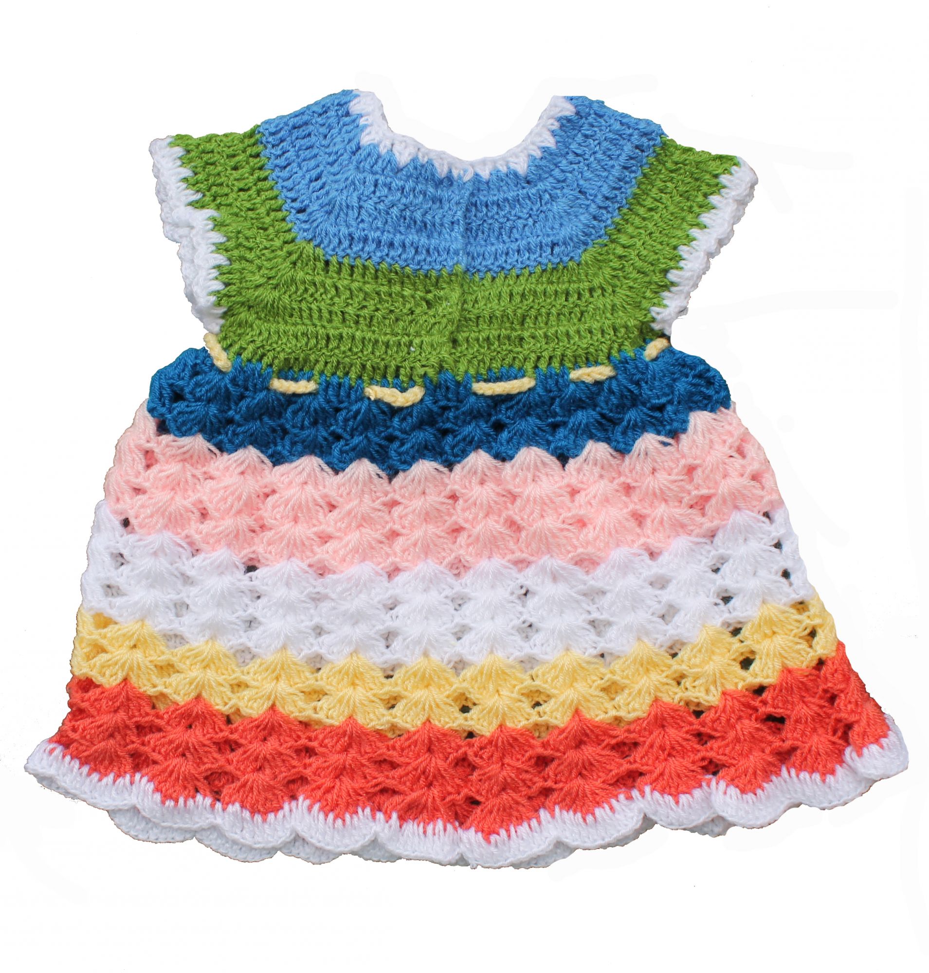 Woonie Handmade WoolenMulticolored Frock