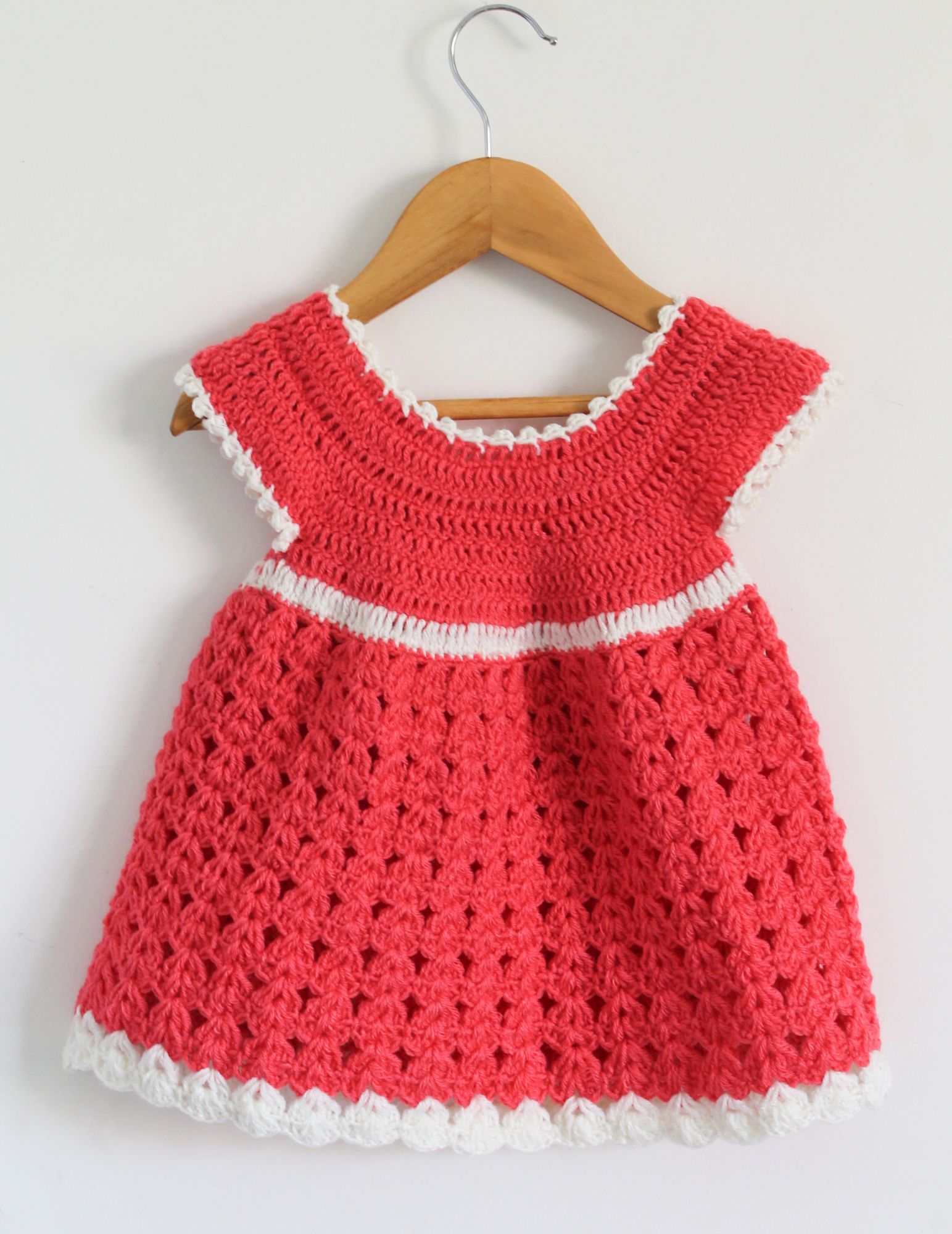 Woonie Short Sleeves Design Woven Handmade Dress With Shrug - Dark Orange