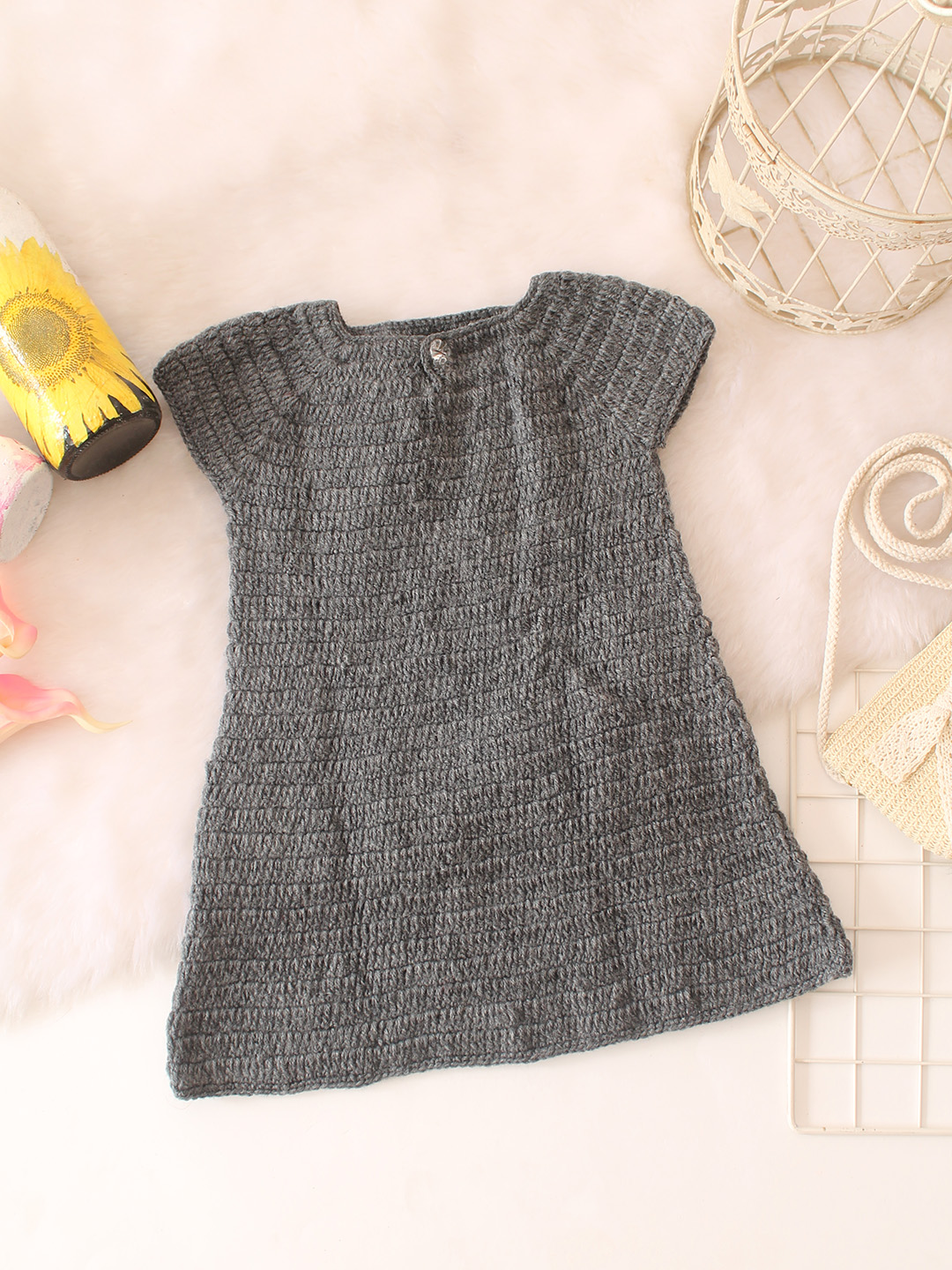 Balloons Applique Crochet Midi- Grey