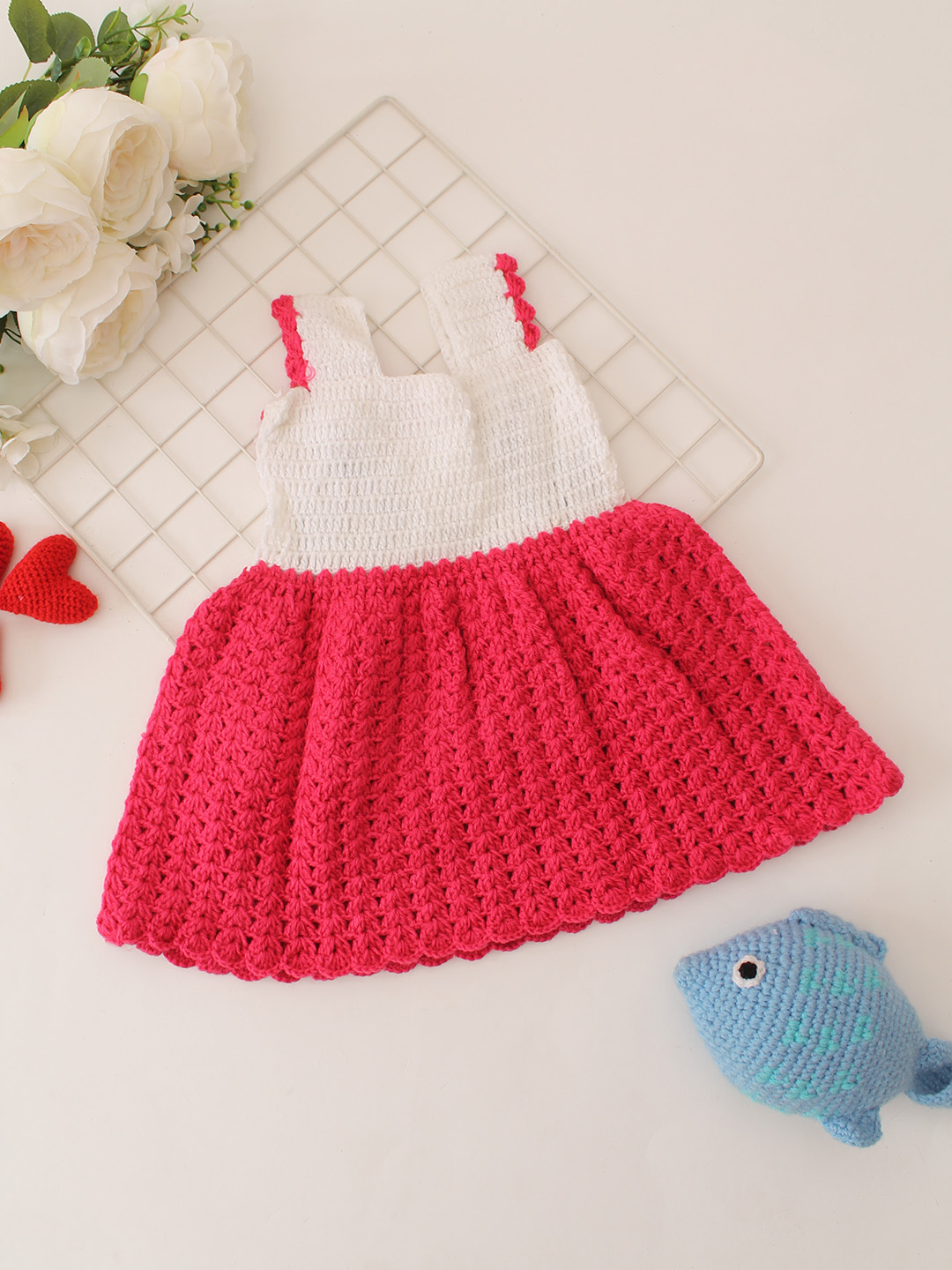 Woonie Sleeveless Bow Detailing kitty Dress - Pink