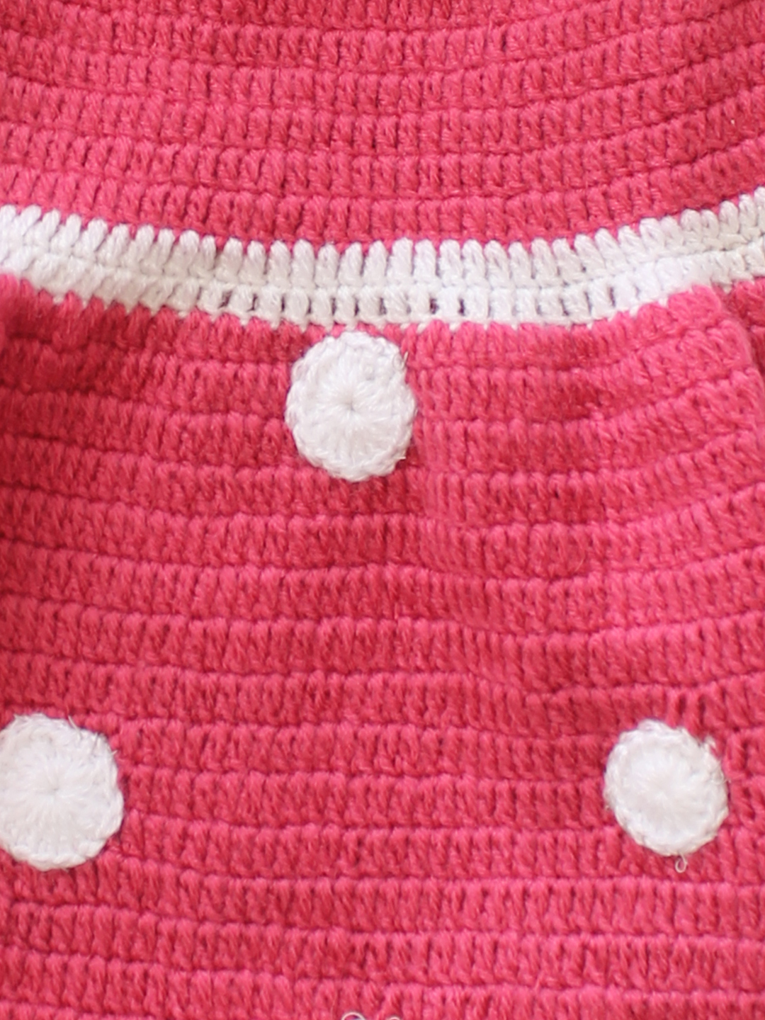 Luxury Handmade Woolen Crochet Dress for Baby Girls
