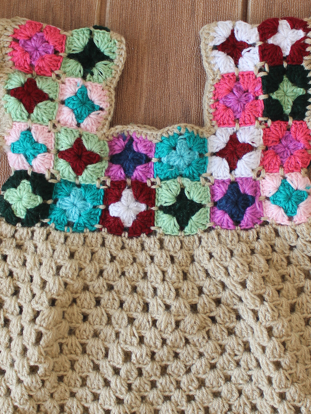 Crochet Wool Baby Frock for Newborn Girls