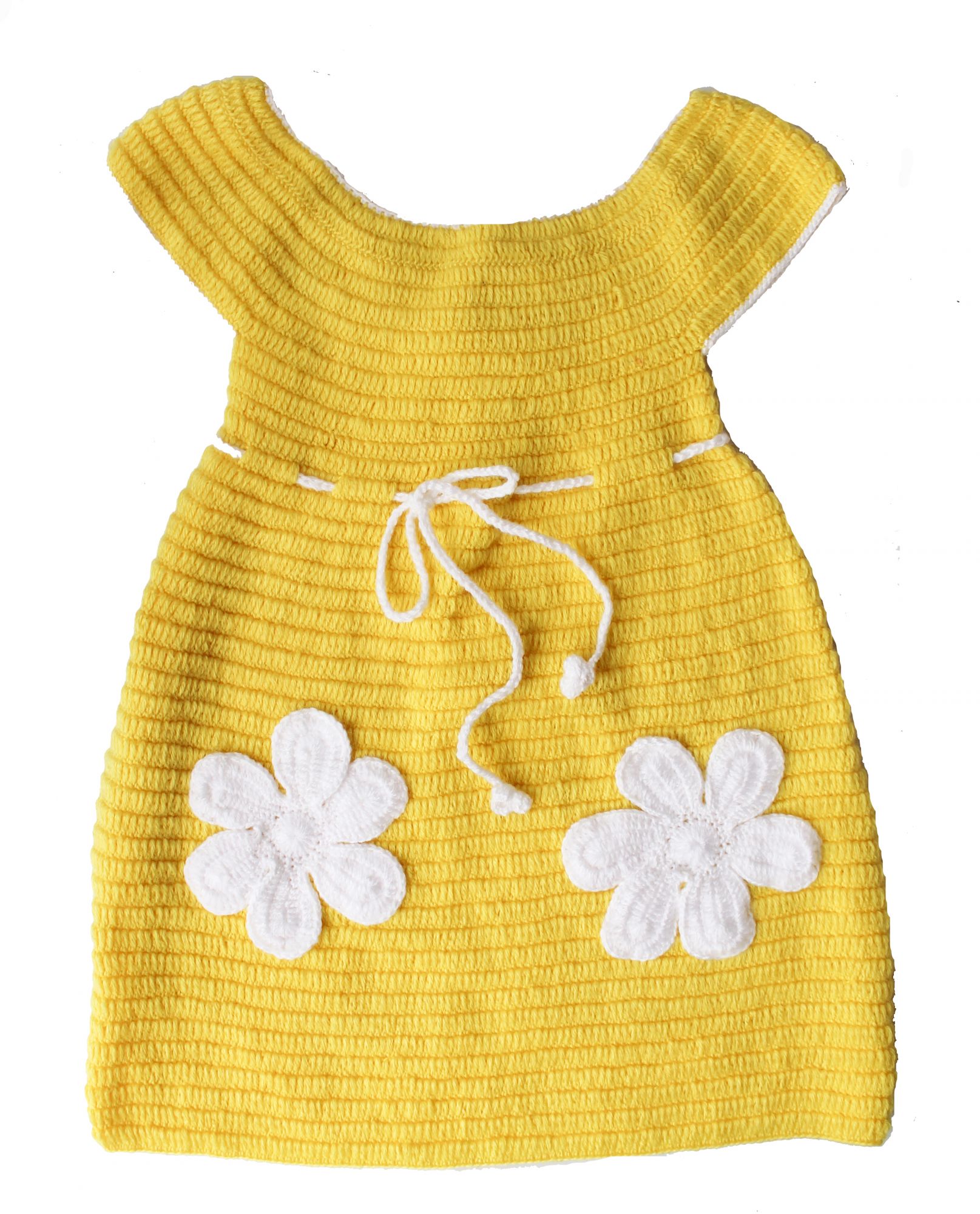Woonie Premium Yellow Midi with White Flowers