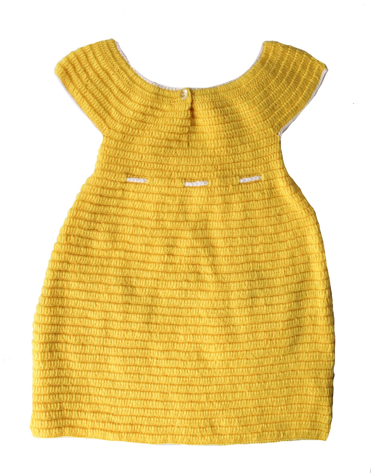 Woonie Premium Yellow Midi with White Flowers