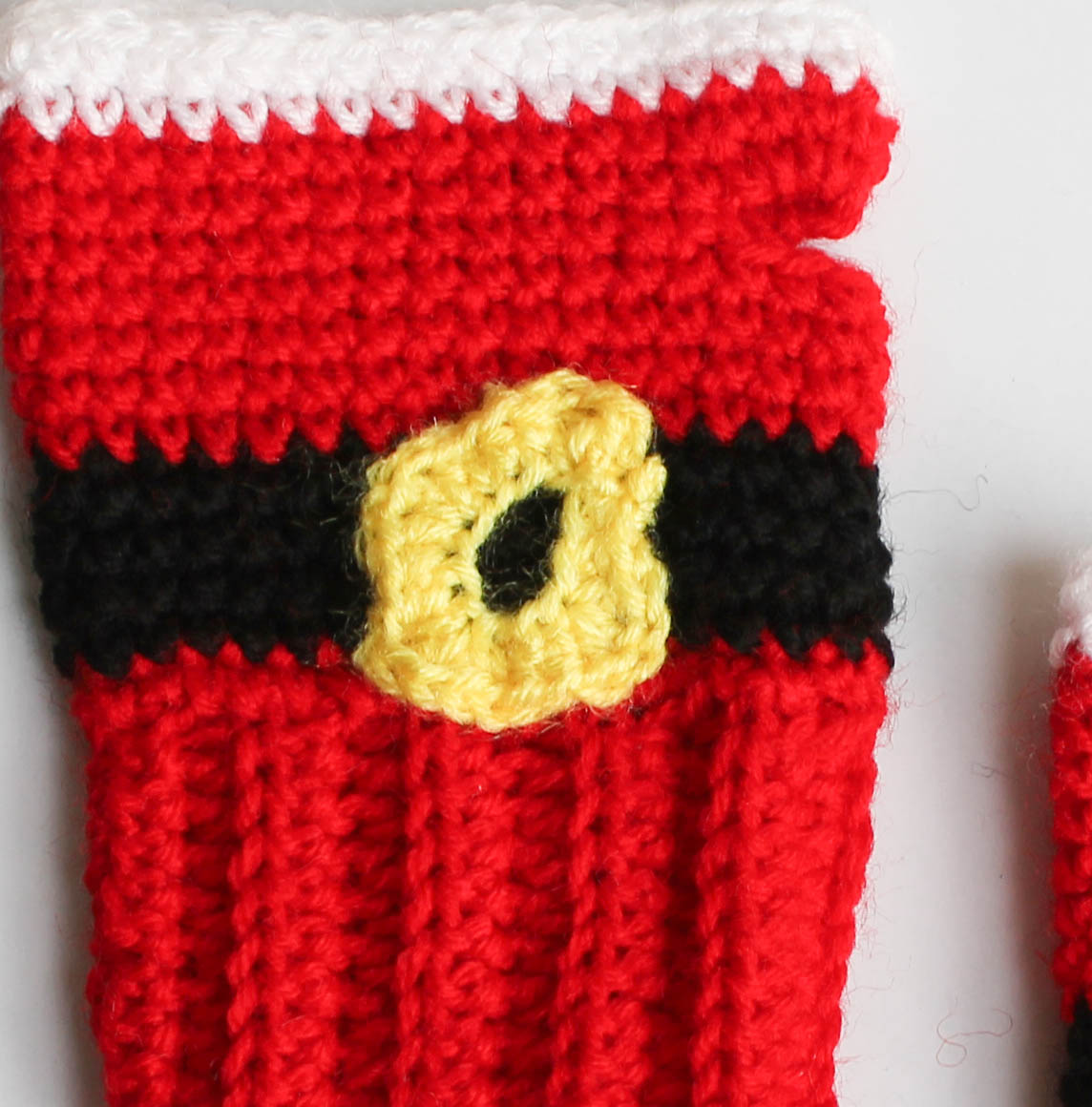Woonie Handmade Santa Theme Gloves - Red