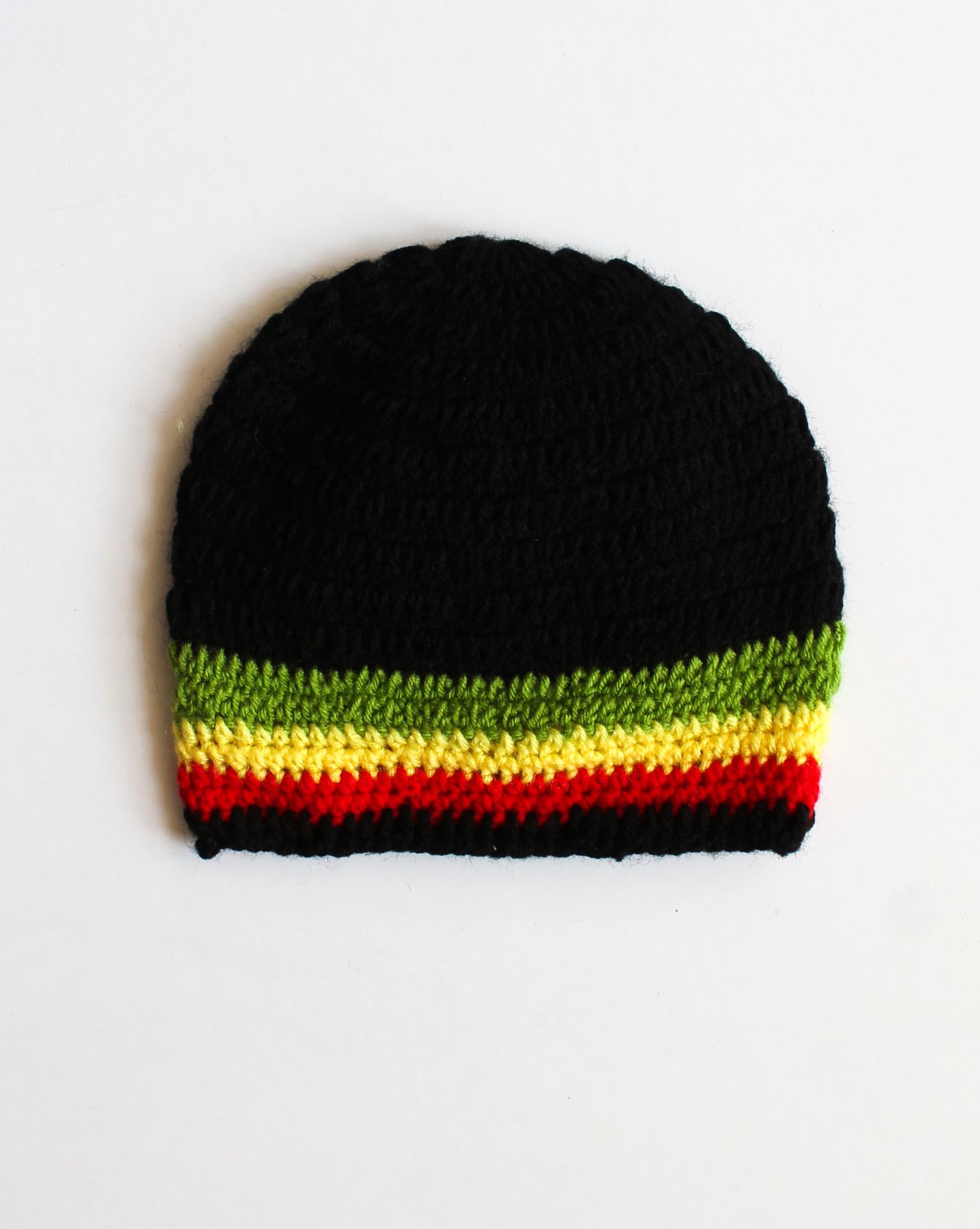 Woonie Handmade Cap With Mitten And Booties Set - Black