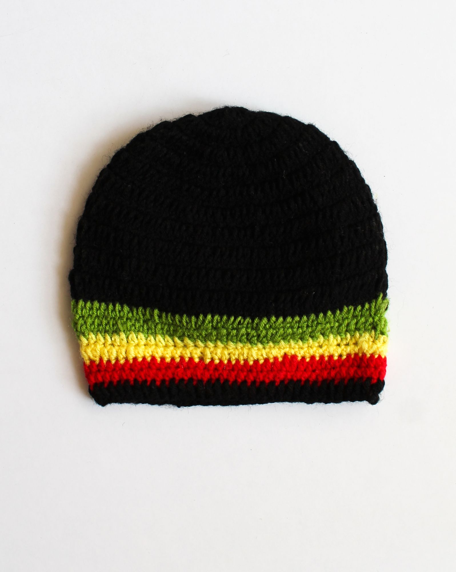 Woonie Handmade Cap With Mitten And Booties Set - Black