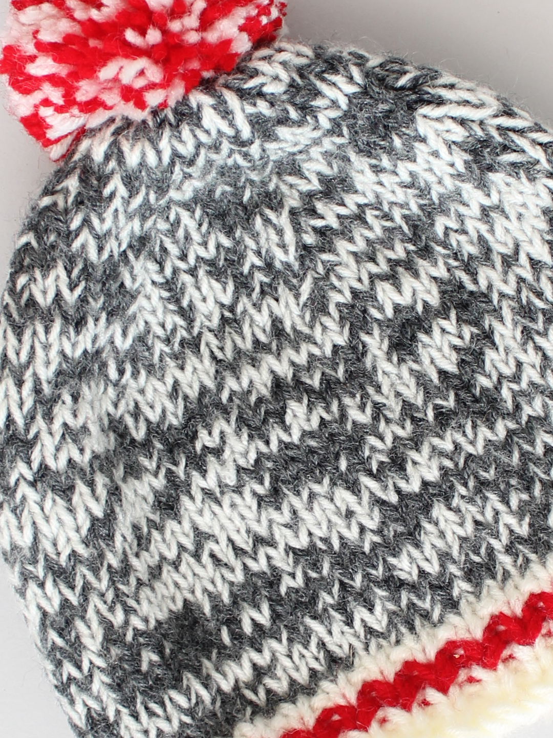 Woonie Handknitted Shaded Cap with Matching Mittens and Socks Set