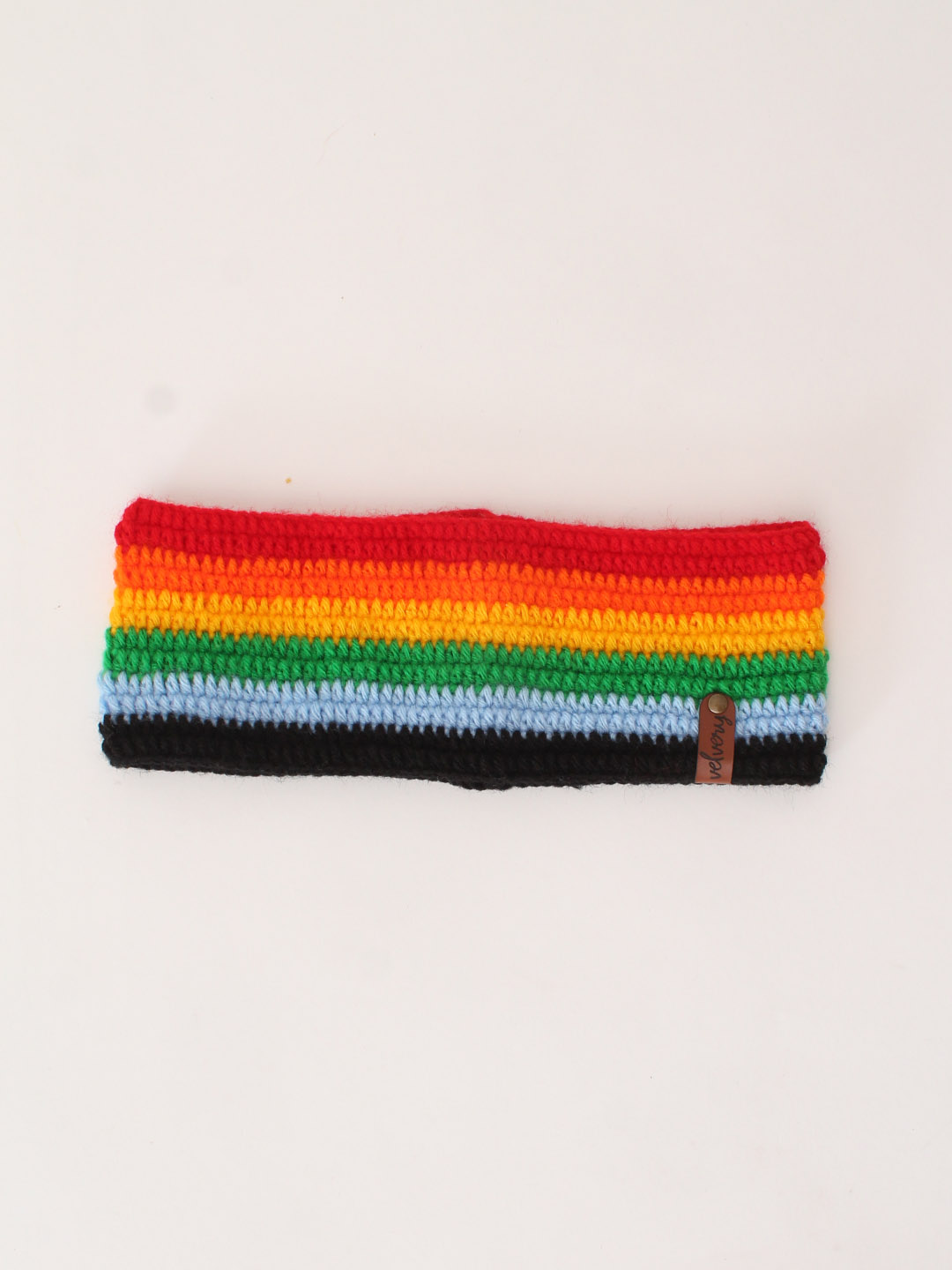 Crochet Rainbow Winter Headband for Women - Multi