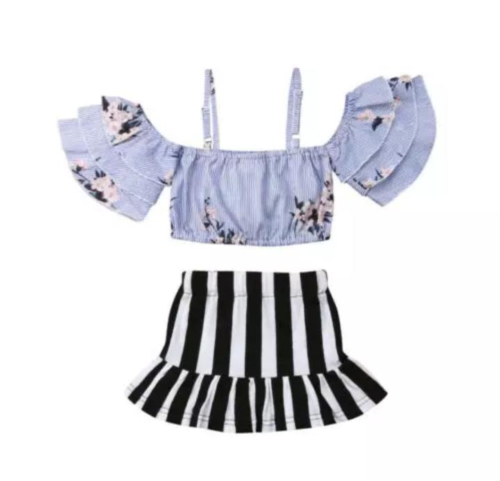 Crop Top With Pencil Skirt