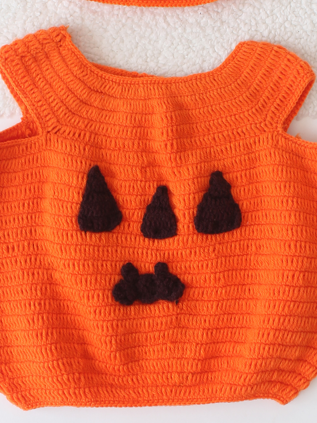 Woonie Pumpkin Infant Photography Costume - Orange