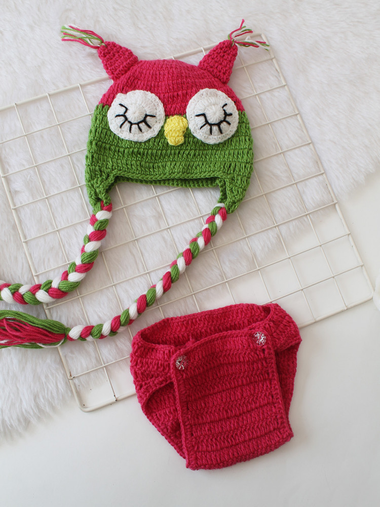 Image of Woonie  Owl Design Photography Prop - Pink