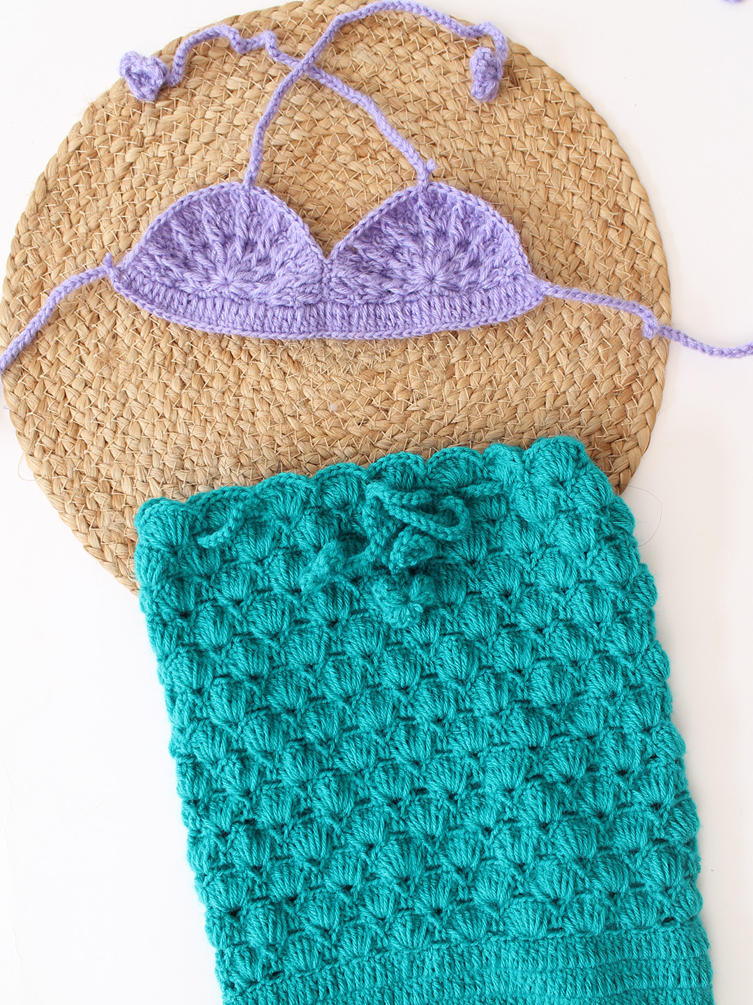 Woonie  Mermaid Tail Photography Prop  Green