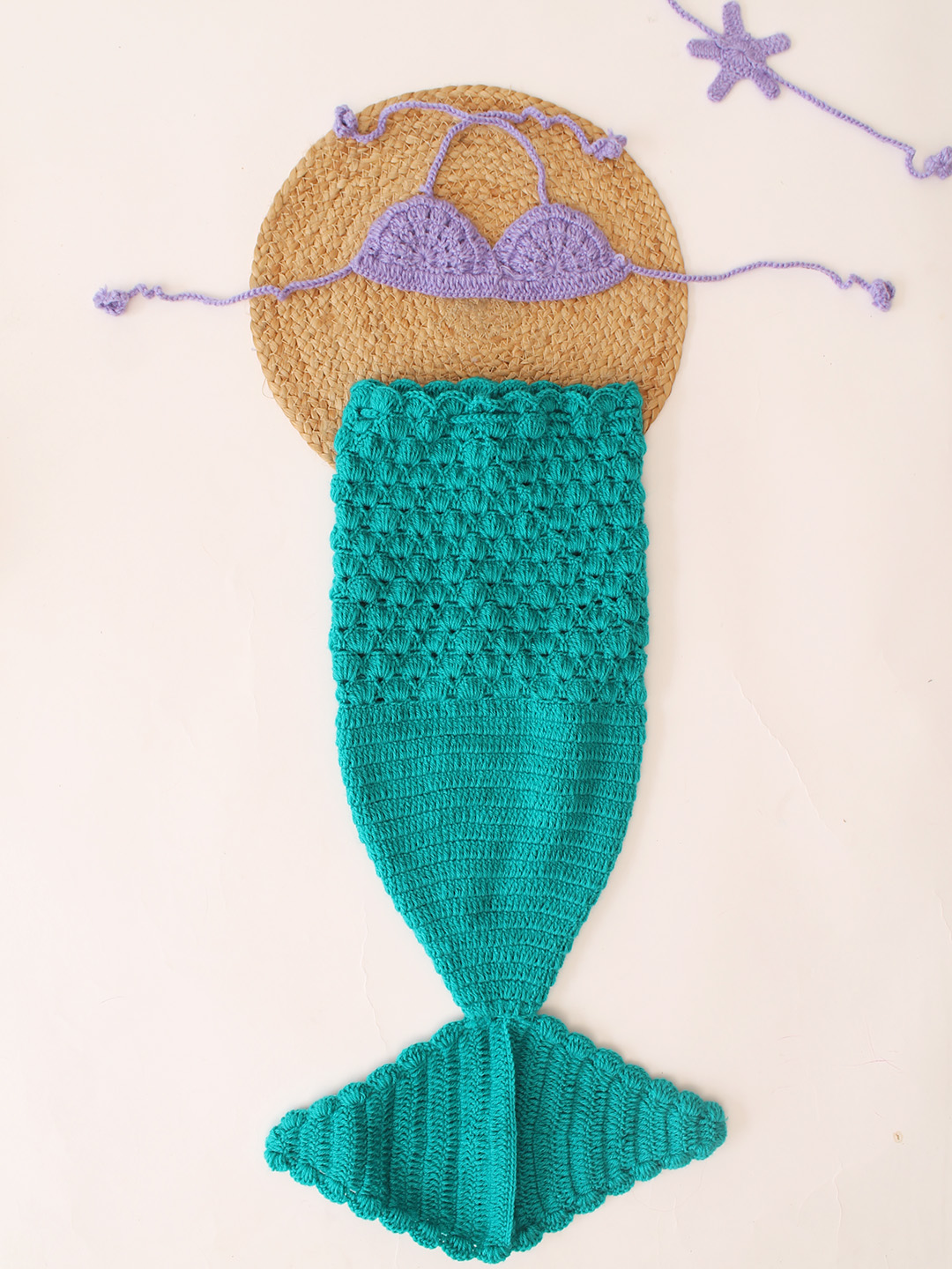 Woonie  Mermaid Tail Photography Prop  Green