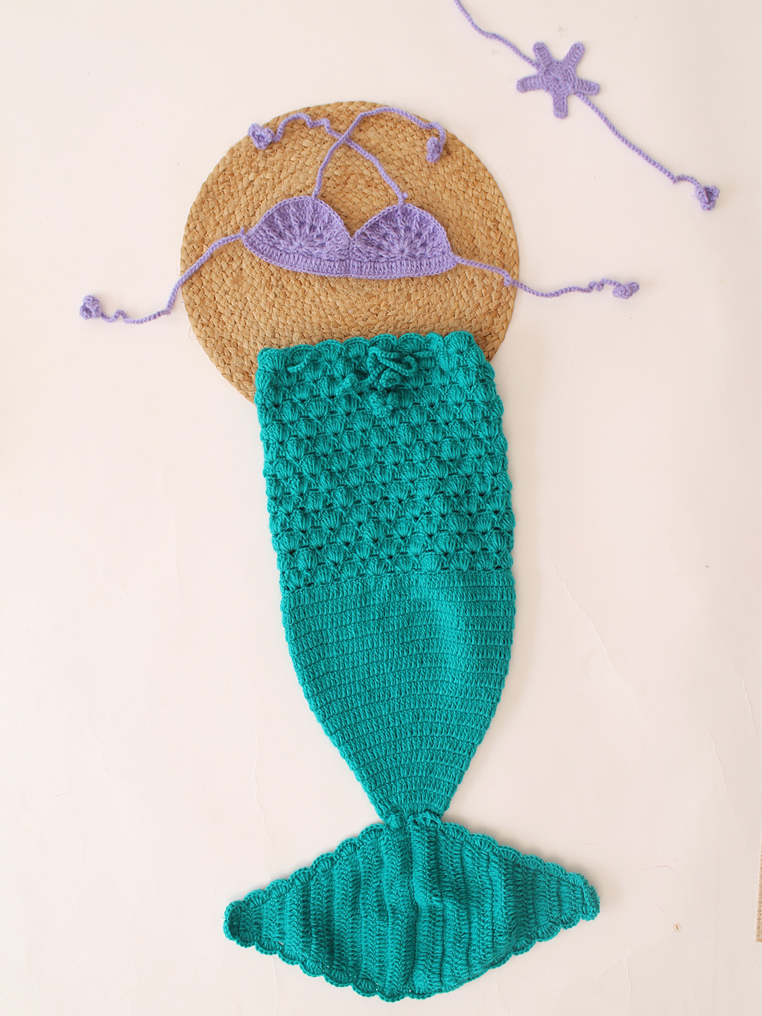 Woonie  Mermaid Tail Photography Prop  Green