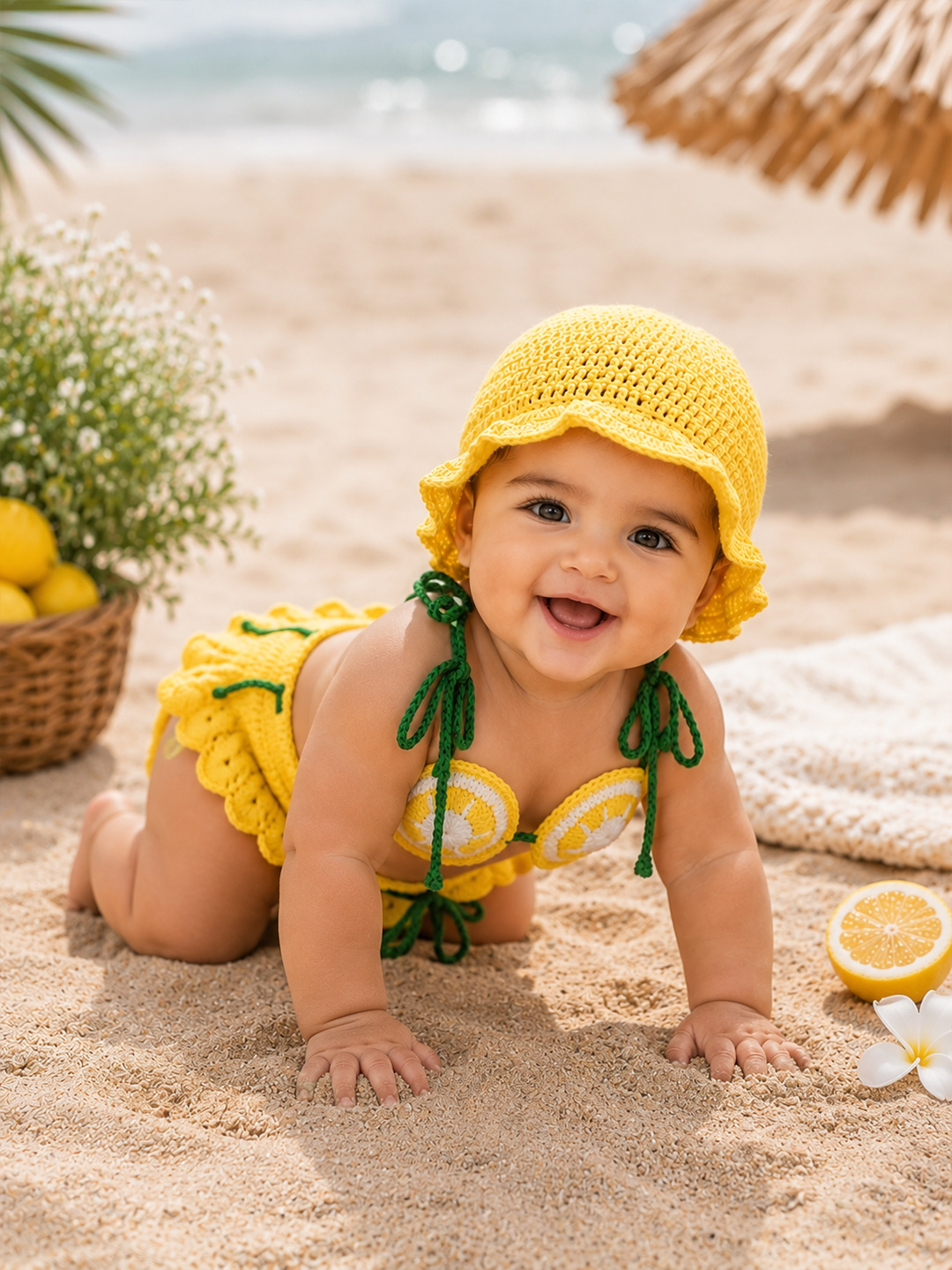 Woonie Lemon Design Photography Props - Yellow