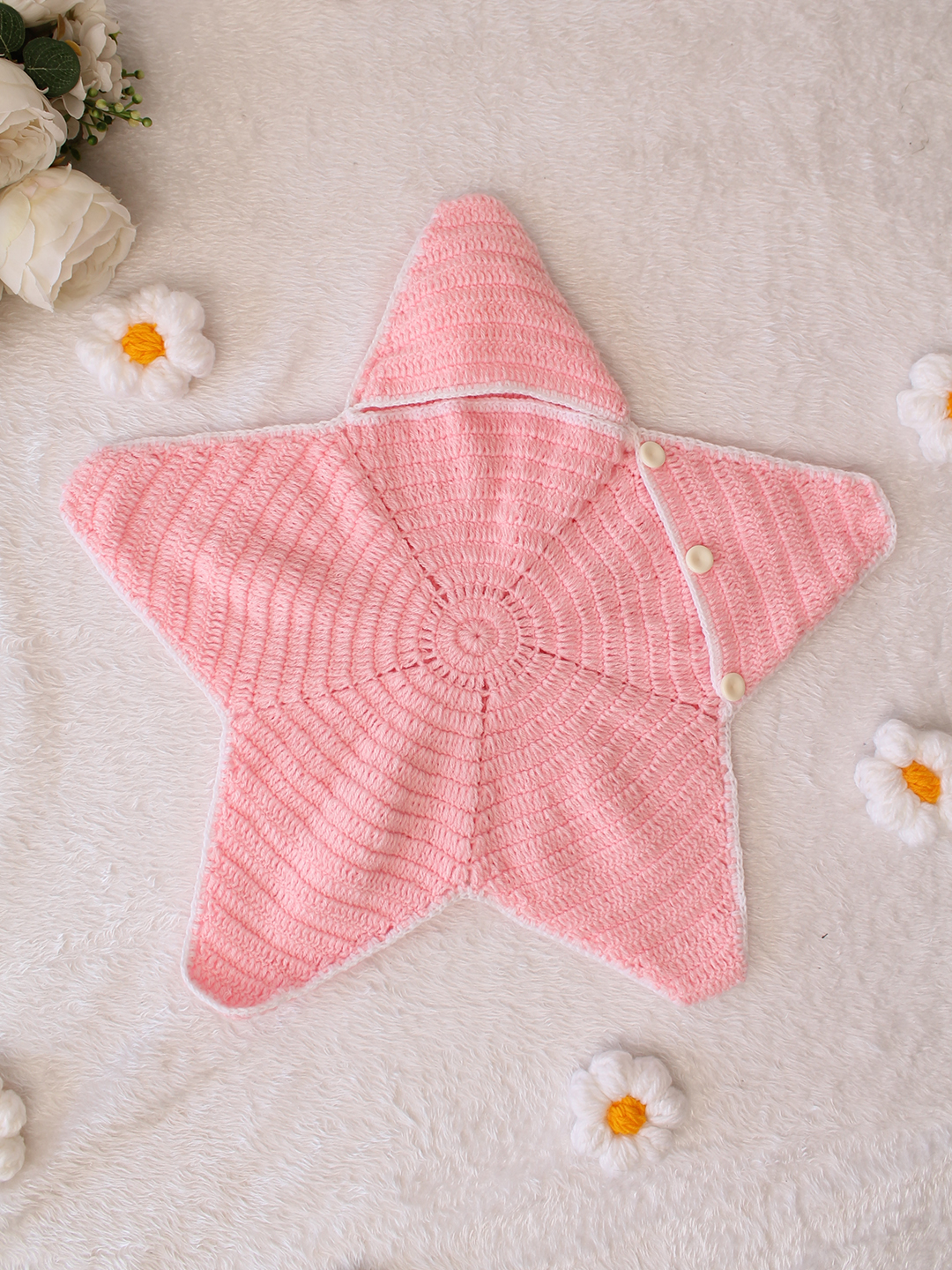 Woonie Newborn Star Shaped Photography Prop - Pink
