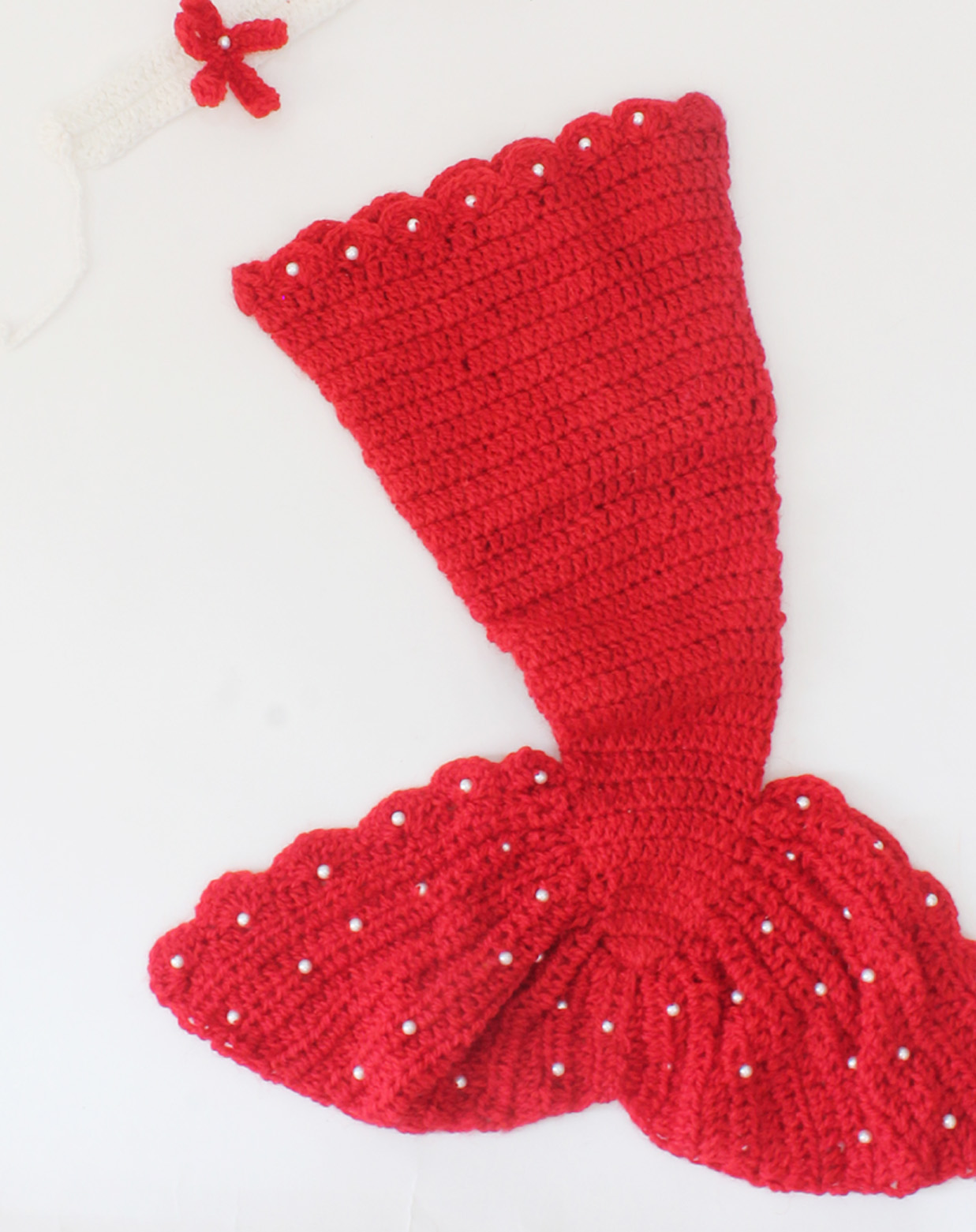 Woonie (Set of 2) Baby Designer Crochet Beautiful CostumeMermaid Pattern Photography Props