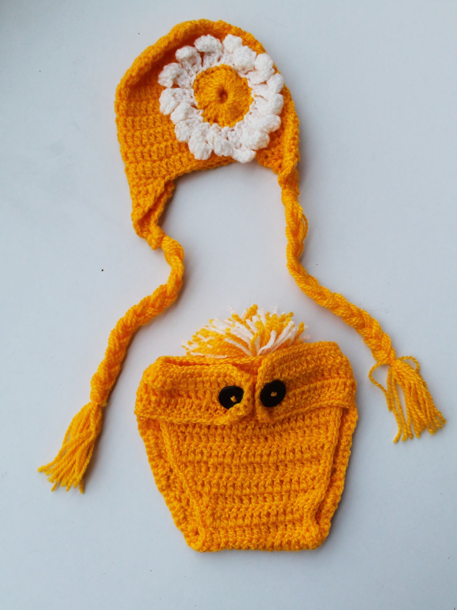 Woonie Handmade Sunflower Photography Prop In Yellow