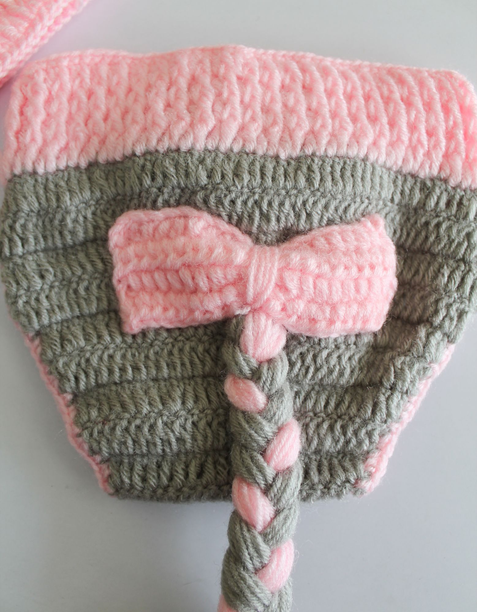 Woonie Color Block Cap With Bloomer - Grey